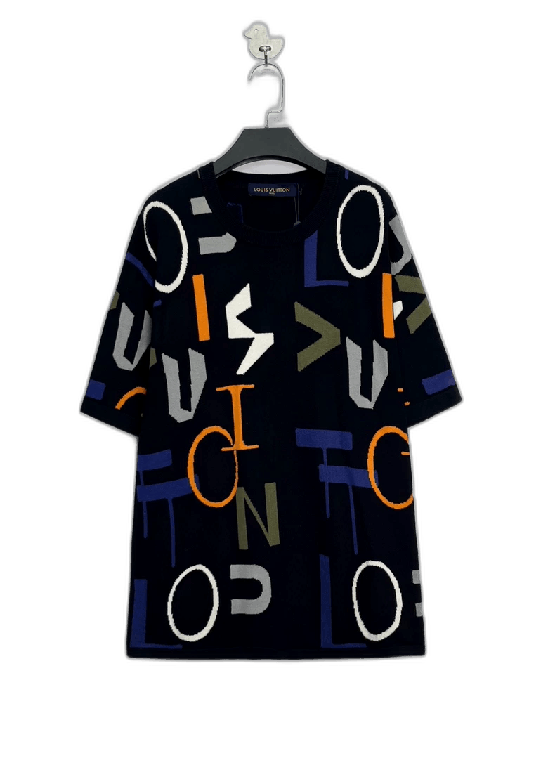 Louis Vuitton Louis Vuitton Colorful Knit Short Sleeve Shirt-2506 Size US XL / EU 56 / 4 - 1 Thumbnail