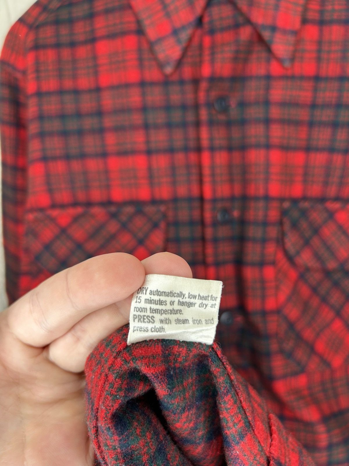 Pendleton Vintage 60s Pendleton Loop Collar Wool Board Shirt Size US L / EU 52-54 / 3 - 13 Thumbnail
