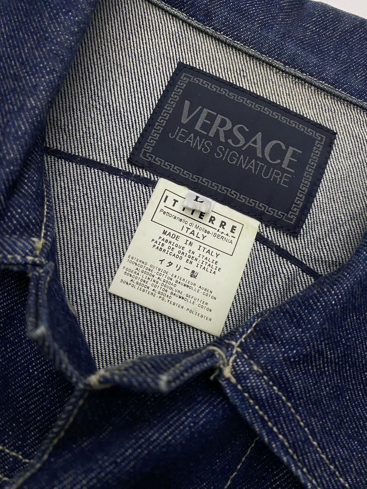 Versace × Versace Jeans Couture Versace big logo La Medusa vintage 90’s denim jacket / vest Size US L / EU 52-54 / 3 - 4 Thumbnail