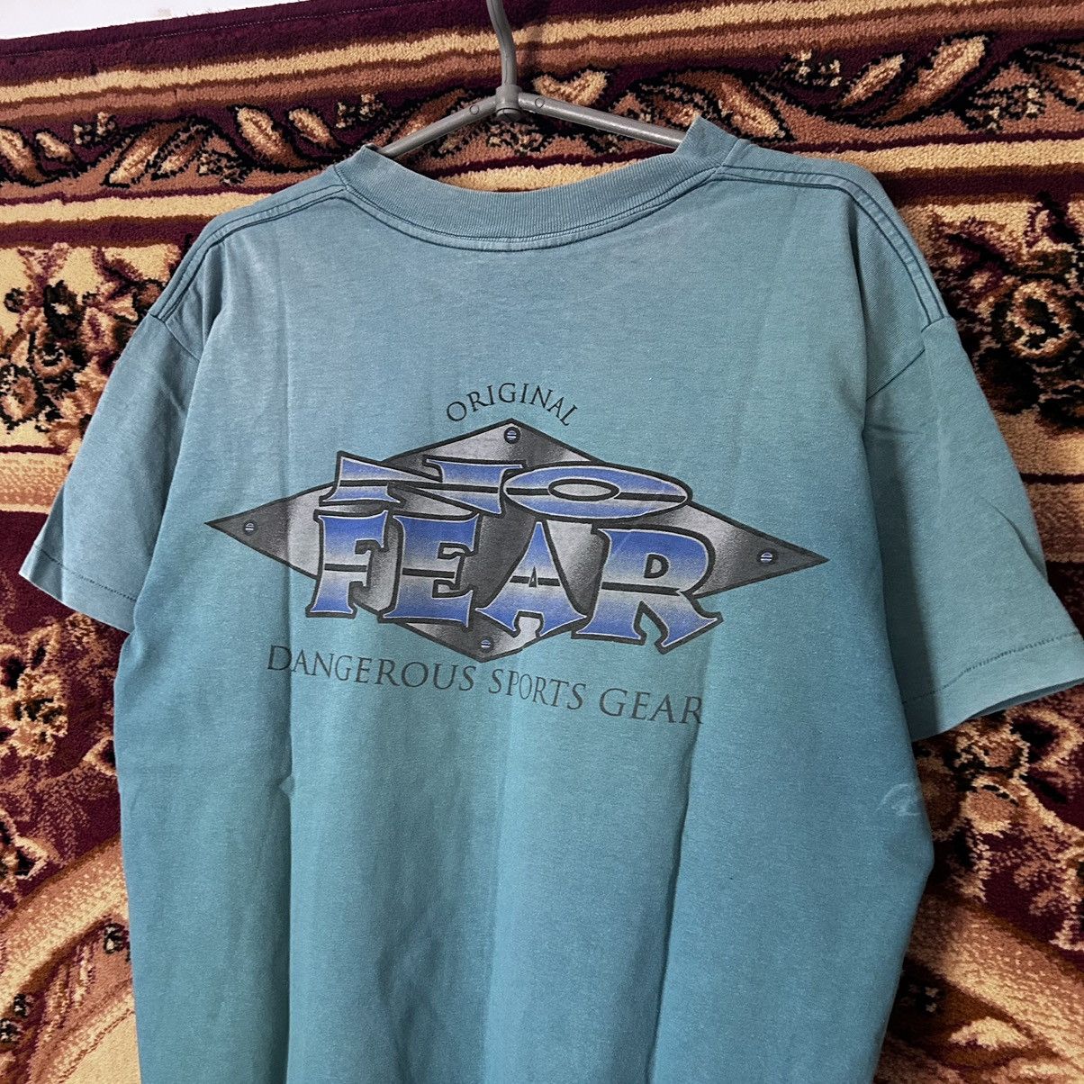 No Fear × Vintage Vintage No Fear Made In Usa Single Stitch Rare Tee Shirt Size US L / EU 52-54 / 3 - 3 Thumbnail