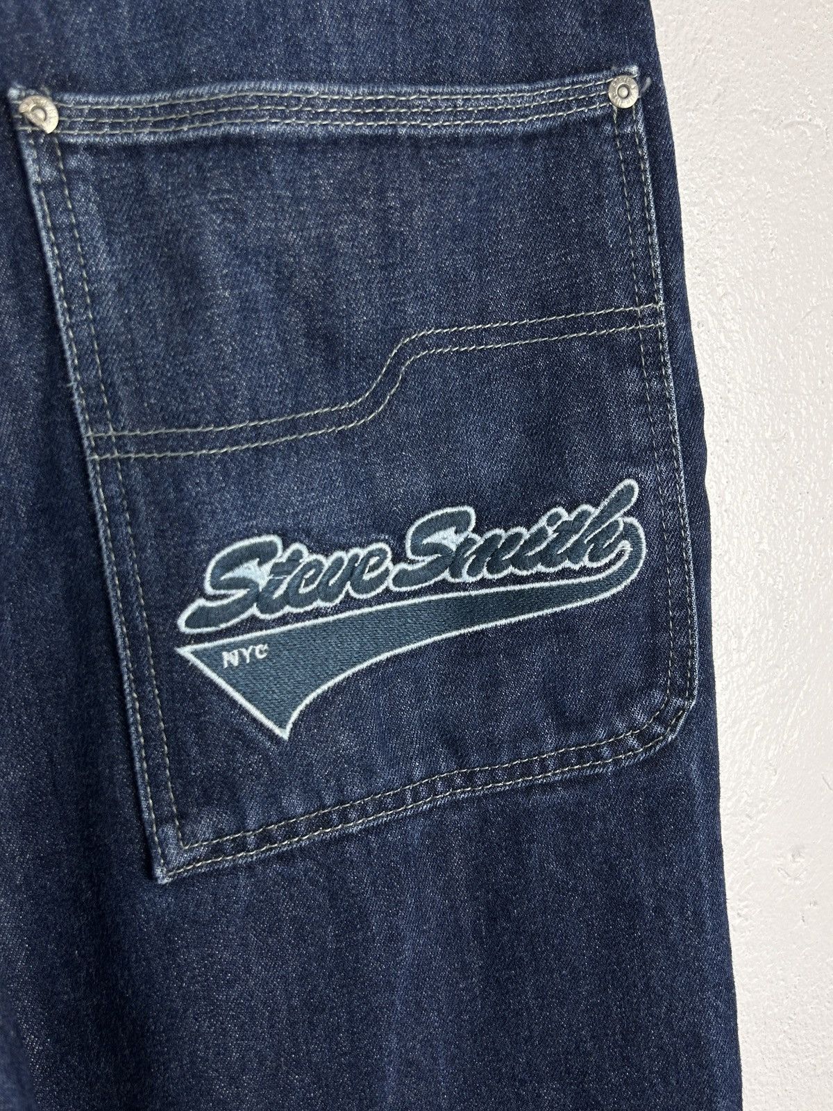 Vintage Vintage Steve Smith NYC Rap Style Relaxed Denim Jeans w30 Size US 30 / EU 46 - 2 Thumbnail