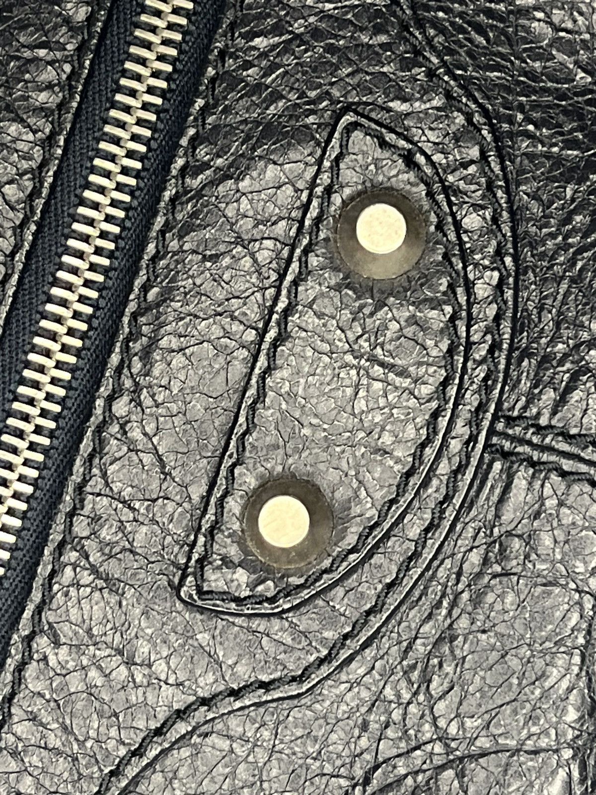 Balenciaga Balenciaga SS12 Archive Cube Leather Tote Black/Dark Navy Size ONE SIZE - 22 Thumbnail