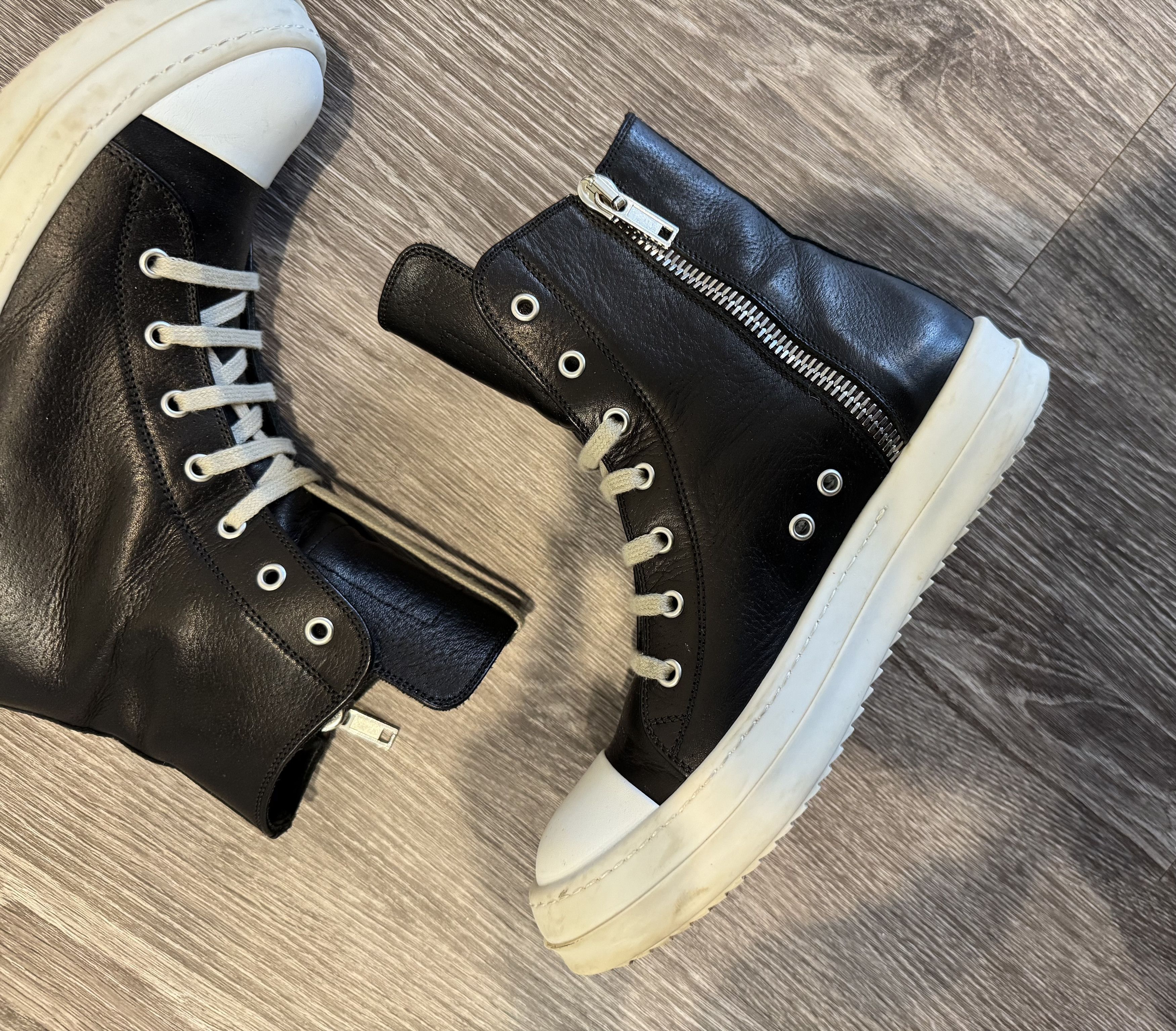 Rick Owens Black Concordians Sneakers Size US 9 / IT 39 - 2 Thumbnail