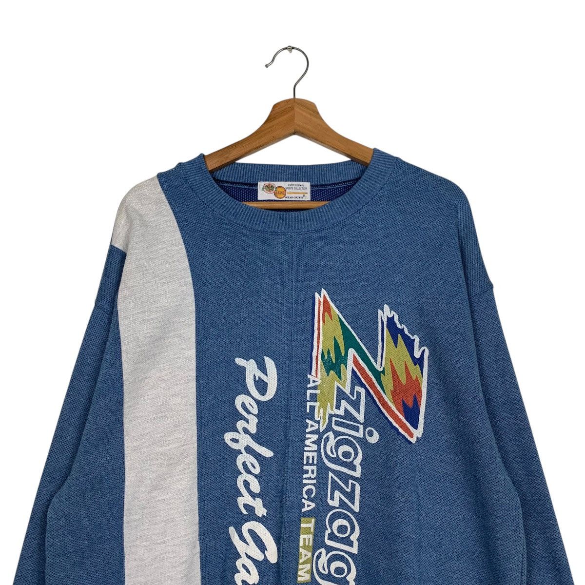 Japanese Brand ZIGZAG All America Team Perfect Game Sweatshirts #1751-C78 Size US L / EU 52-54 / 3 - 2 Thumbnail