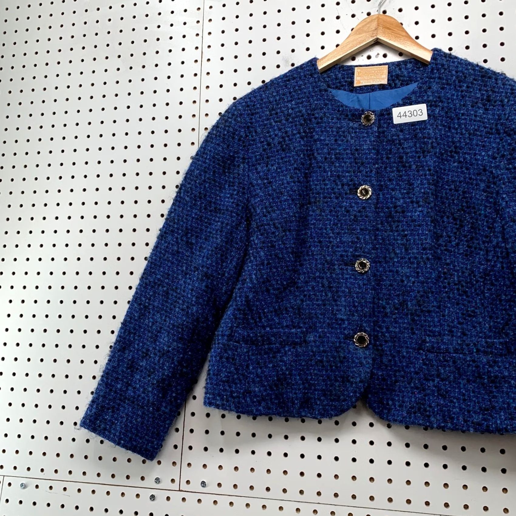 Pendleton VINTAGE Pendleton Wool Tweed Jacket Womens Size 14 Blue Made Usa Size XL / US 12-14 / IT 48-50 - 3 Thumbnail