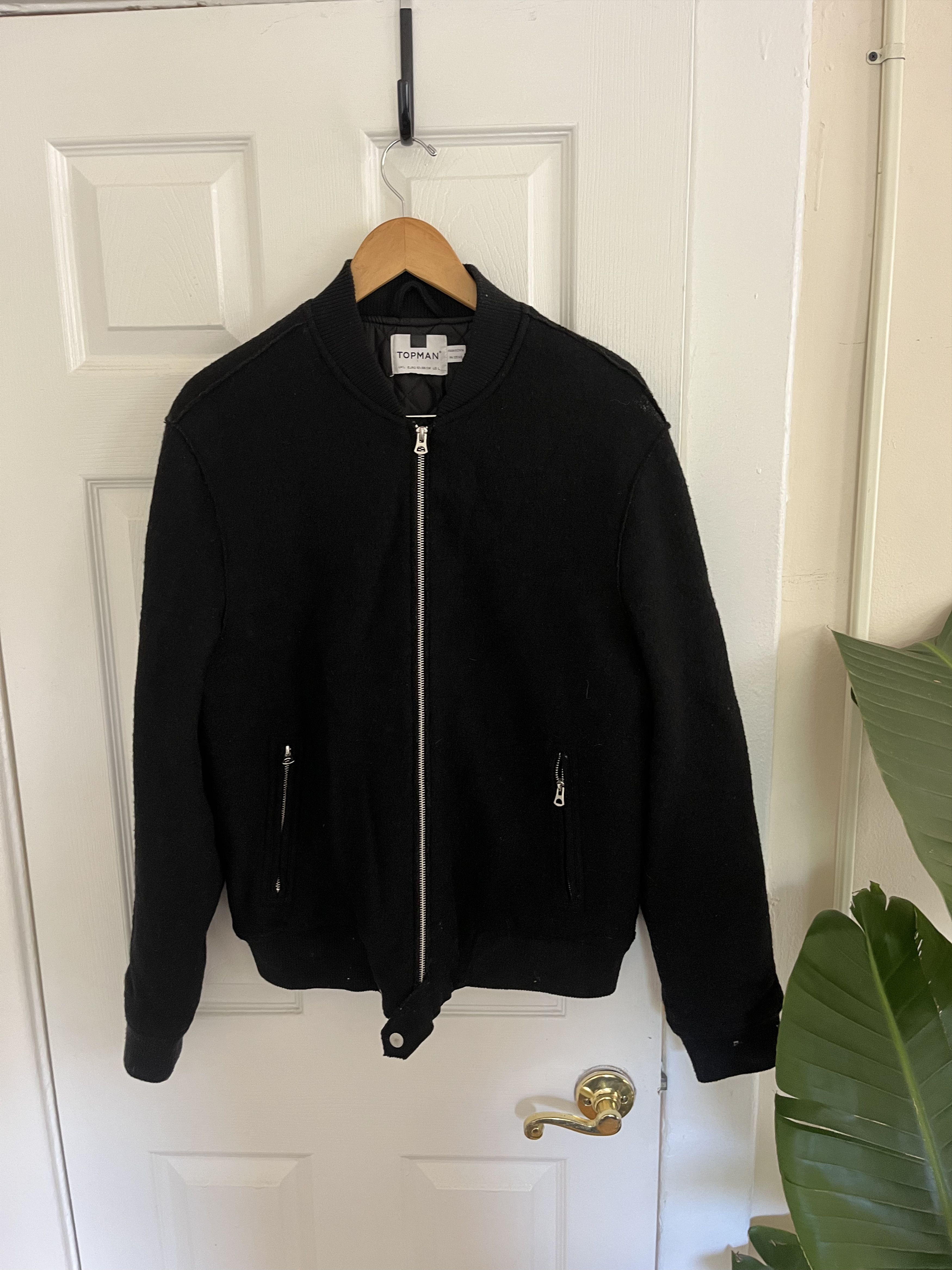Topman wool blend bomber - fits like M/L Size US L / EU 52-54 / 3 - 1 Thumbnail
