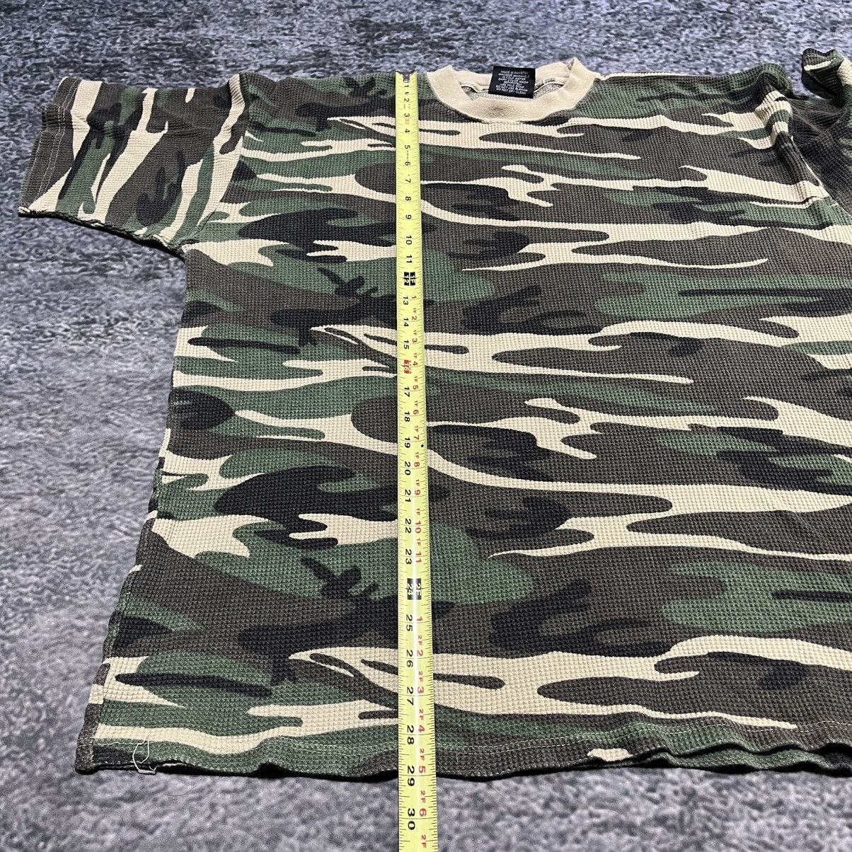 Vintage Vintage Y2K 2000s Camo Thermal Grunge Skater T Shirt XL Size US XL / EU 56 / 4 - 9 Thumbnail