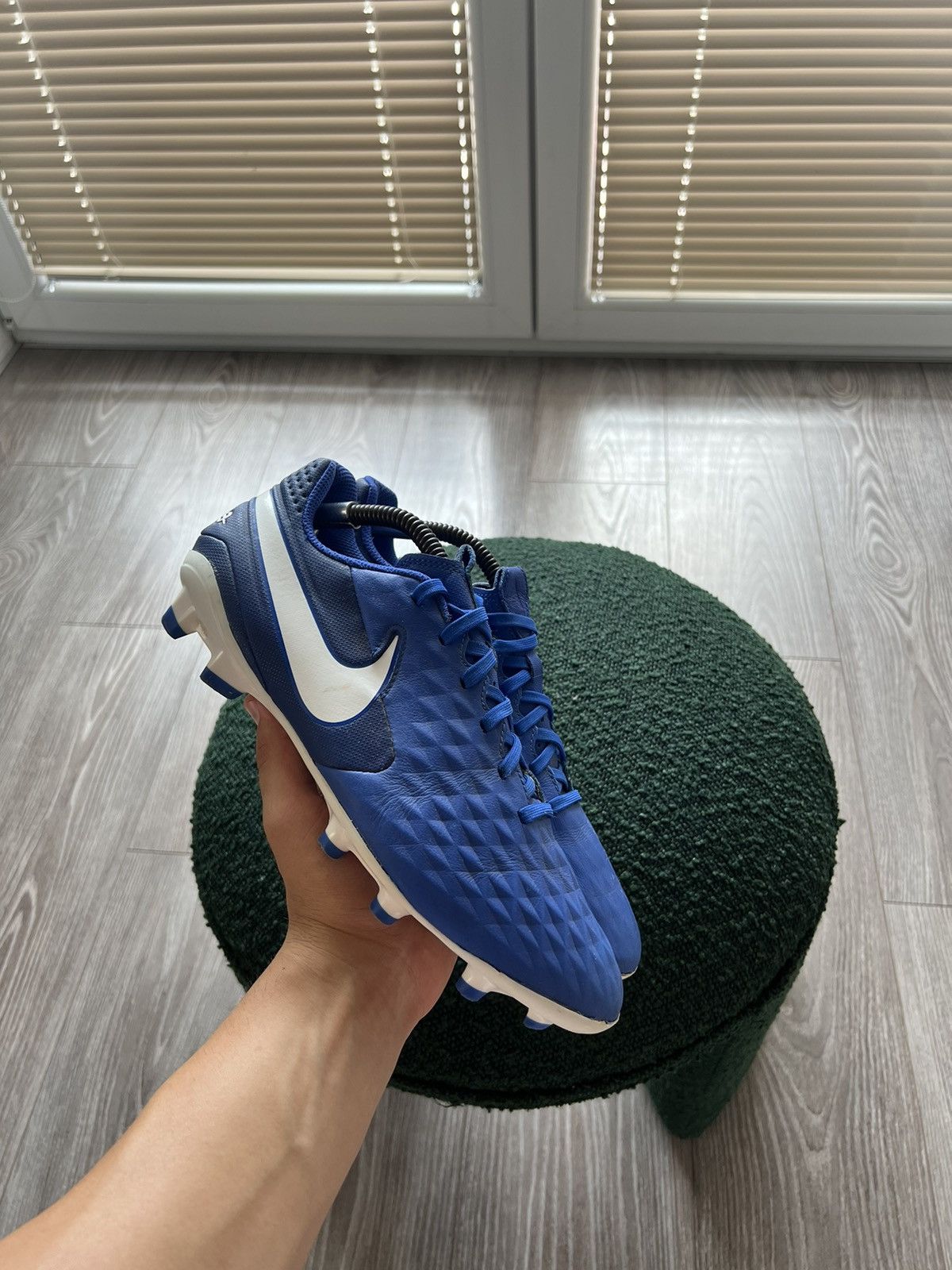 Nike ‼️Nike Tiempo Legend Swoosh 8 Pro FG Hyper Royal Elite Boots‼️ Size US 9 / EU 42 - 14 Thumbnail