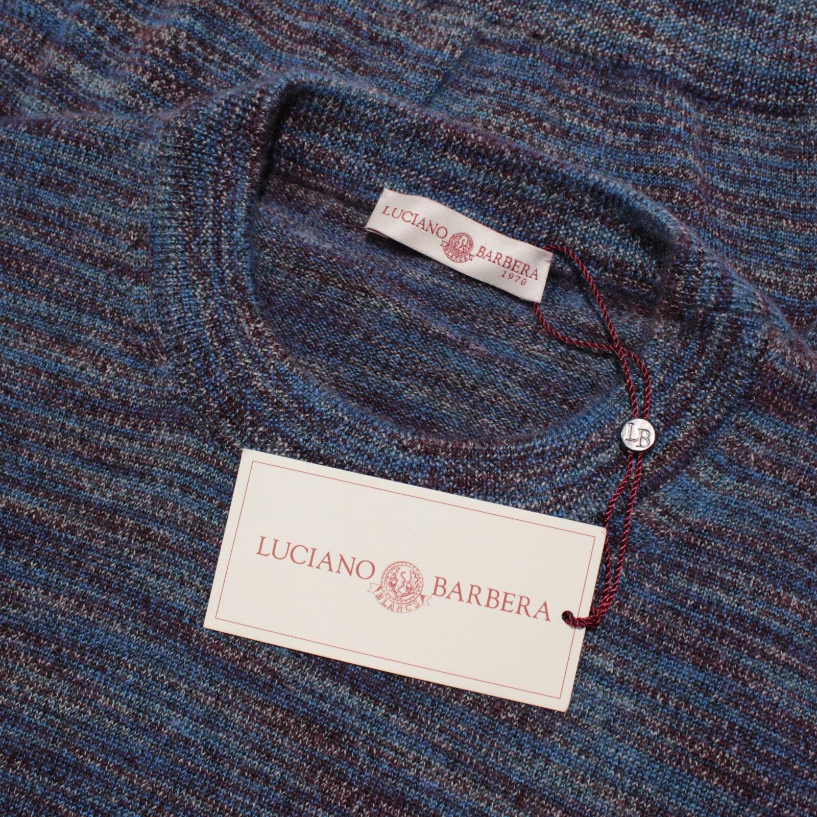 Luciano Barbera Luciano Barbera Sweater Size US M in Blue Size US M / EU 48-50 / 2 - 1 Thumbnail