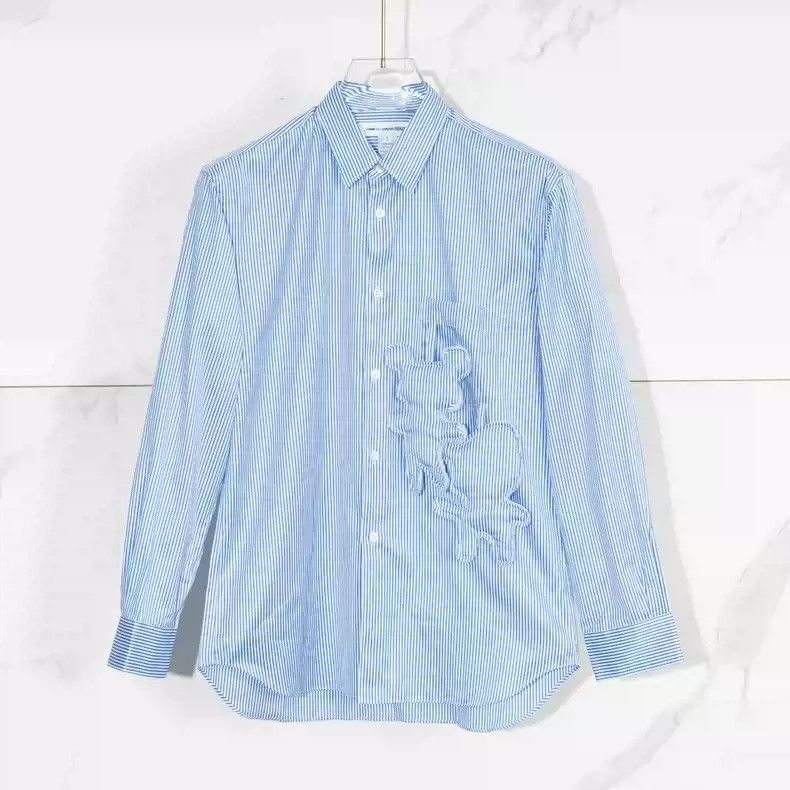 Comme des Garcons comme des garcon men's teddy bear striped shirt Size US M / EU 48-50 / 2 - 1 Thumbnail