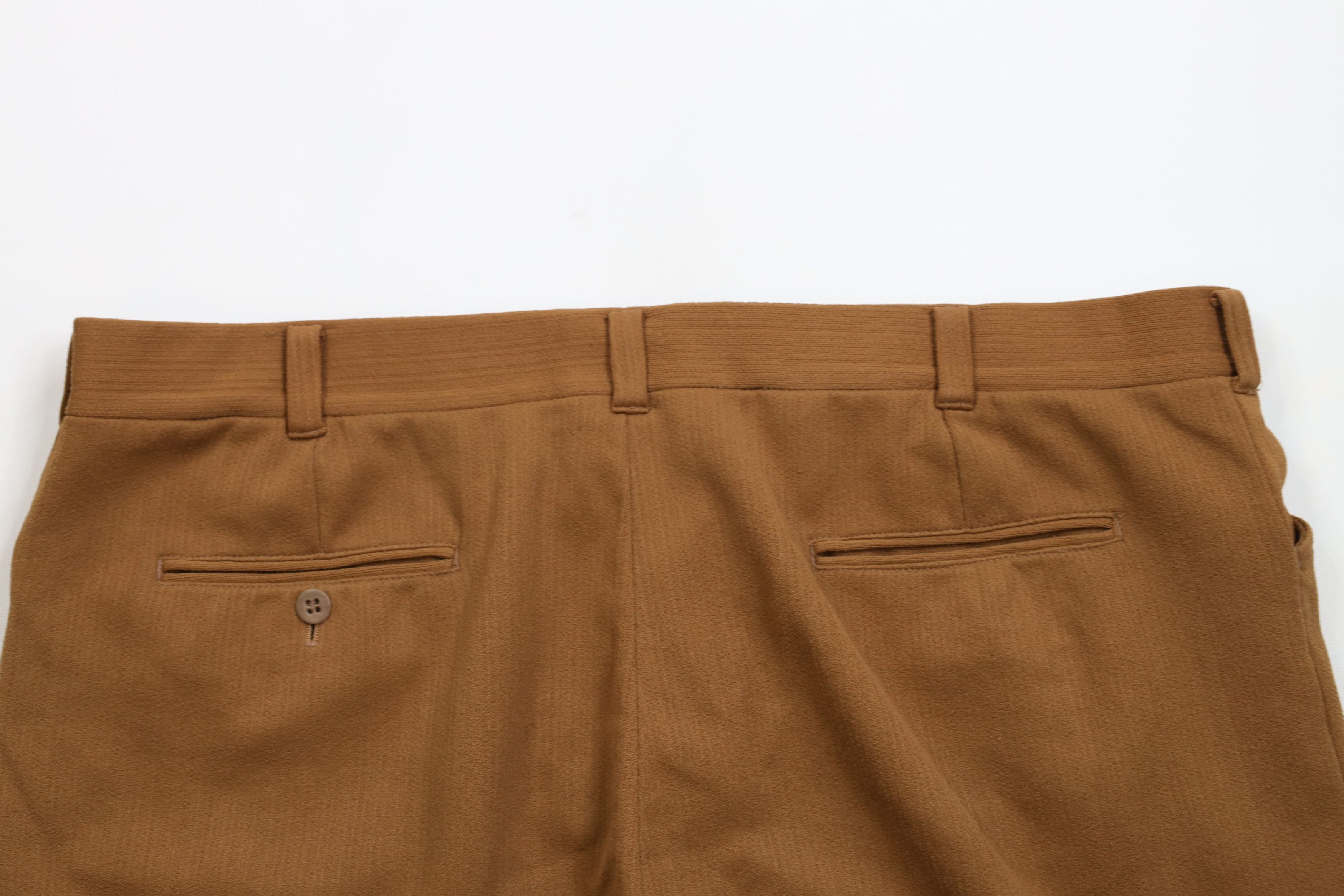 Vintage Vintage 70s Streetwear Knee Knit Chino Shorts Brown AS IS Size US 38 / EU 54 - 10 Thumbnail