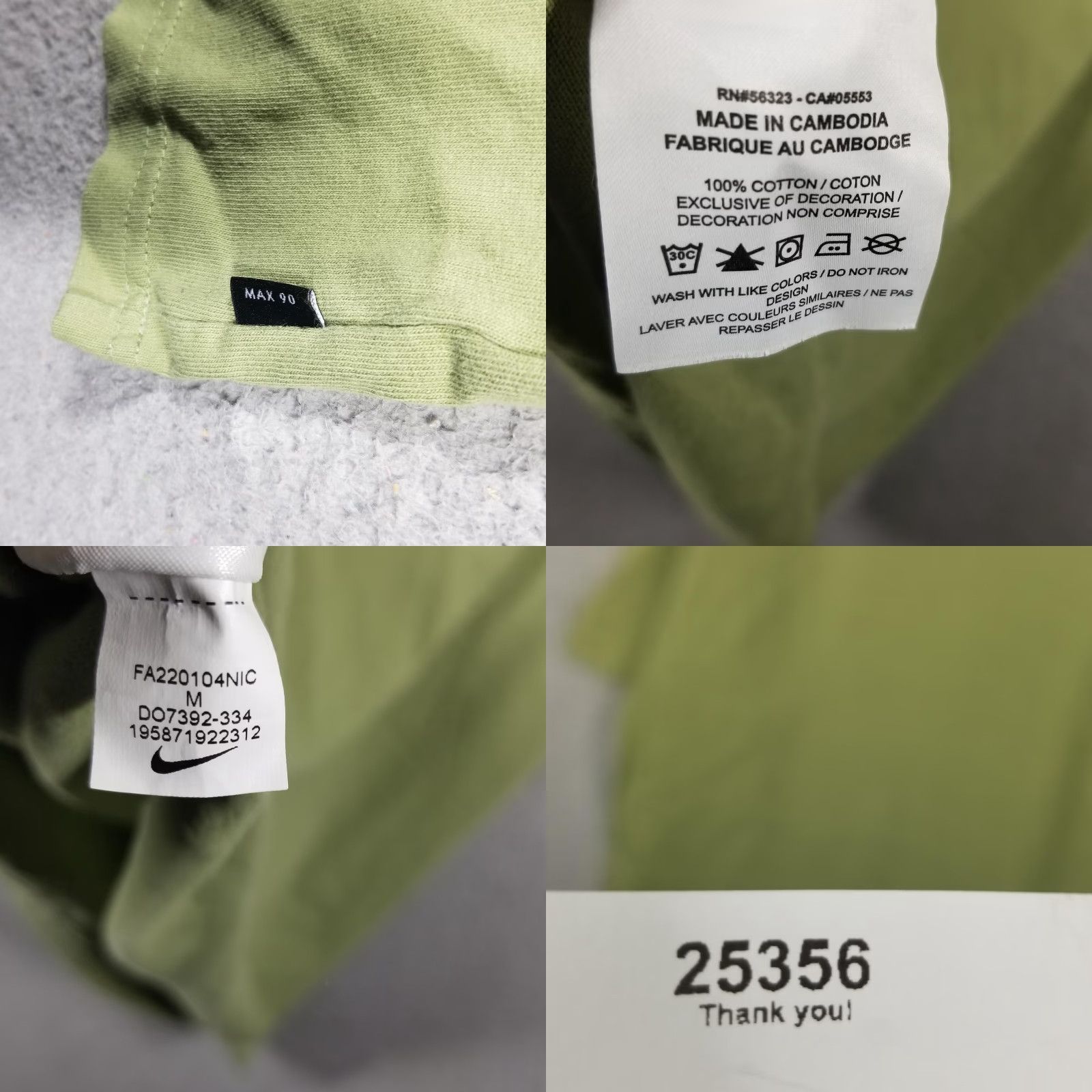 Nike Nike Shirt Mens Medium Green Max 90 The Nike Tee Loose Fit Swoosh Logo Crew Neck Short Sleeve T-Shirt Mens Green 90s logo Graphics Size US M / EU 48-50 / 2 - 8 Thumbnail