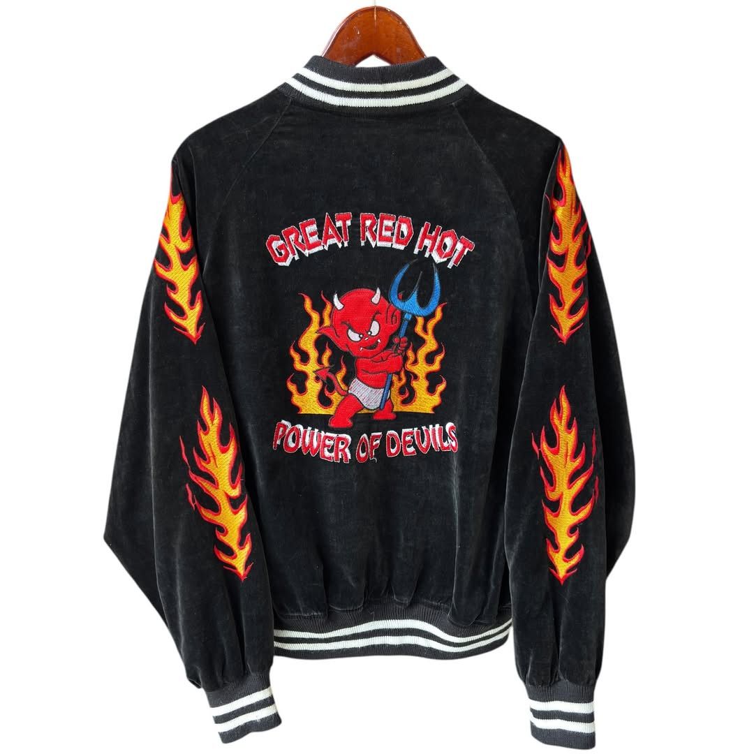 Other 90s Great Red Hot Power Of Devils Stars Sukajan Jacket Size US M / EU 48-50 / 2 - 2 Thumbnail