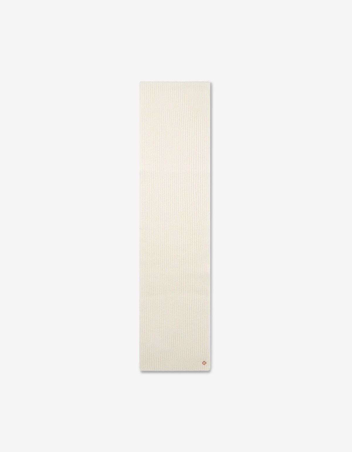 Casablanca Casablanca White Wool Rib Ski Scarf Size ONE SIZE - 1 Thumbnail