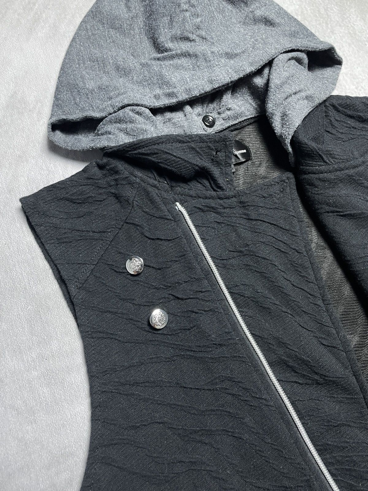 14th Addiction 2000’s In The Attic - Asymmetrical Vkei Style Textured Vest Size US M / EU 48-50 / 2 - 6 Thumbnail