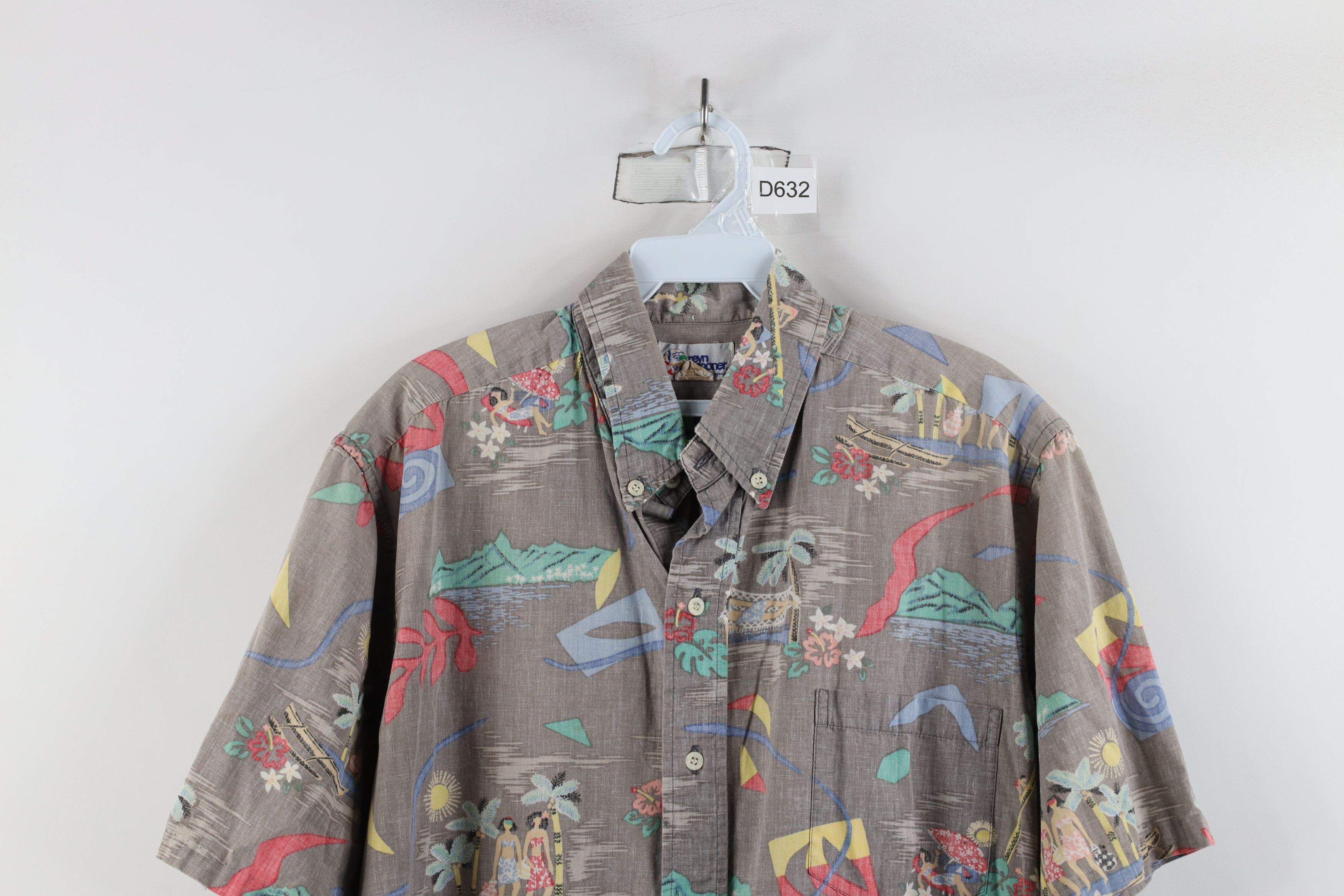 Reyn Spooner × Vintage Vintage 90s Reyn Spooner Print Hawaiian Button Shirt USA Size US L / EU 52-54 / 3 - 2 Thumbnail