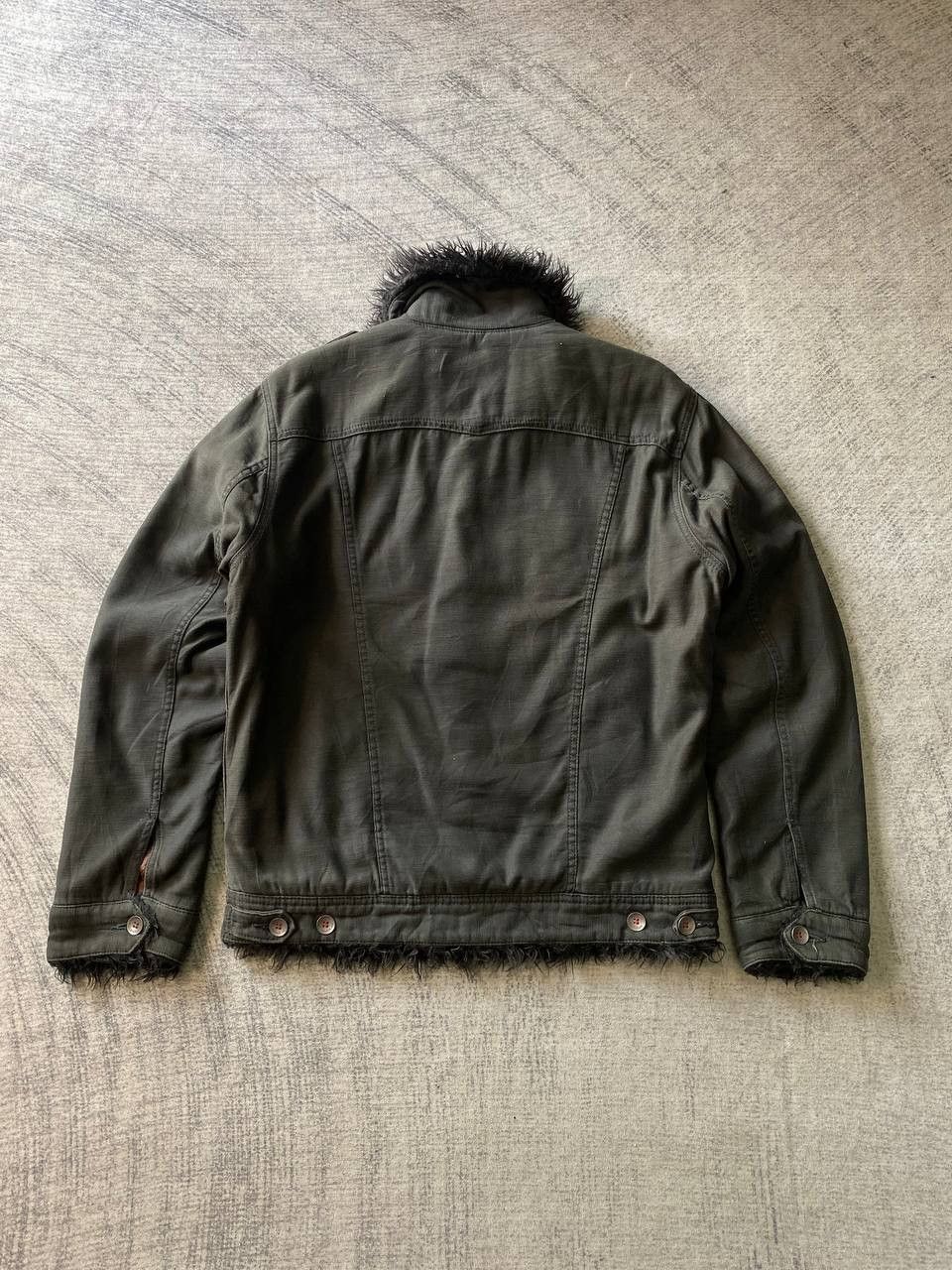 Edwin × Japanese Brand Edwin Trucker Jacket Faux Fur Lining Size US M / EU 48-50 / 2 - 6 Thumbnail