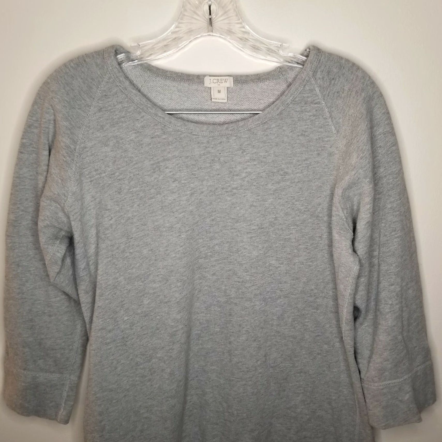 J.Crew J.Crew Womens Gray 3/4 Sleeve Sweater Nightwear Long Pullover Size M Size M / US 6-8 / IT 42-44 - 2 Thumbnail