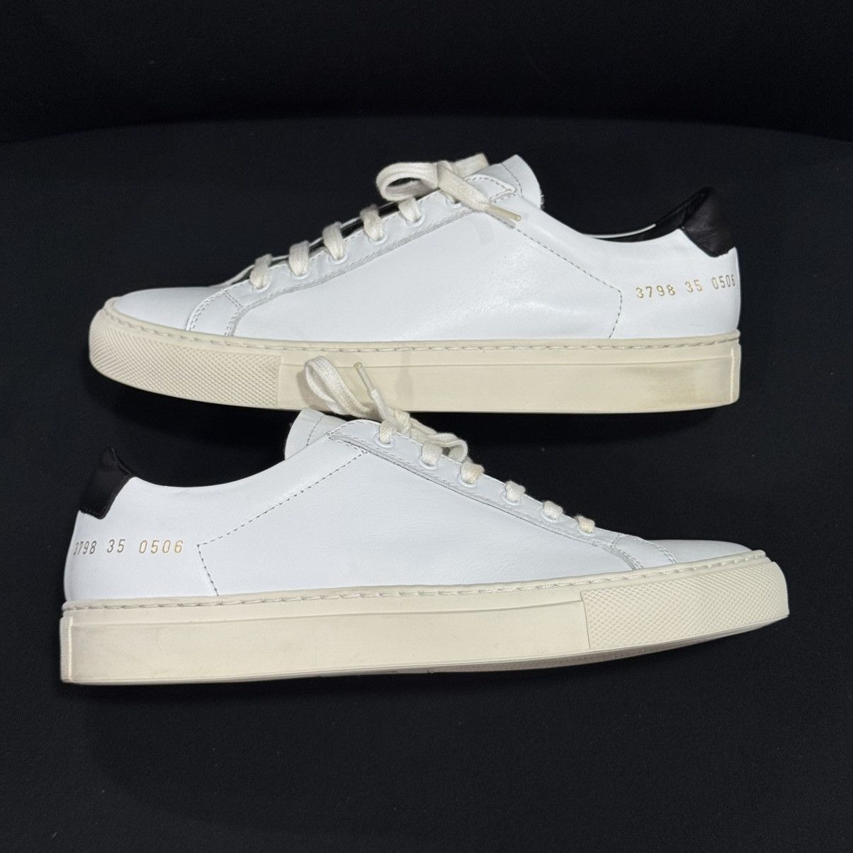 Common Projects Common Projects Women’s Achilles Low – White/Black Size US 5 / IT 35 - 21 Thumbnail