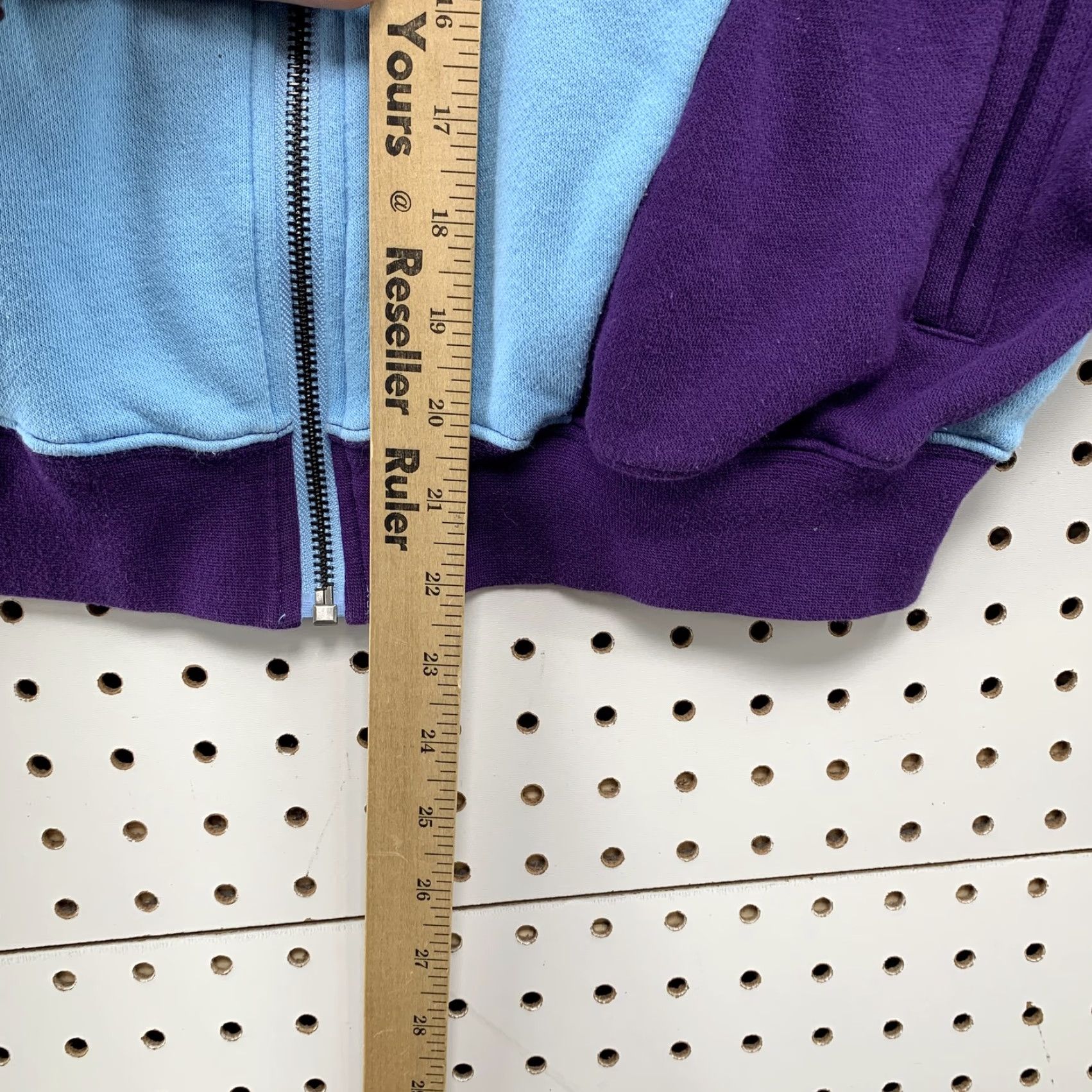 Vintage VINTAGE Cross Colours Fleece Jacket Full Zip Blue Medium Spell Out Logo Womens Size M / US 6-8 / IT 42-44 - 6 Thumbnail