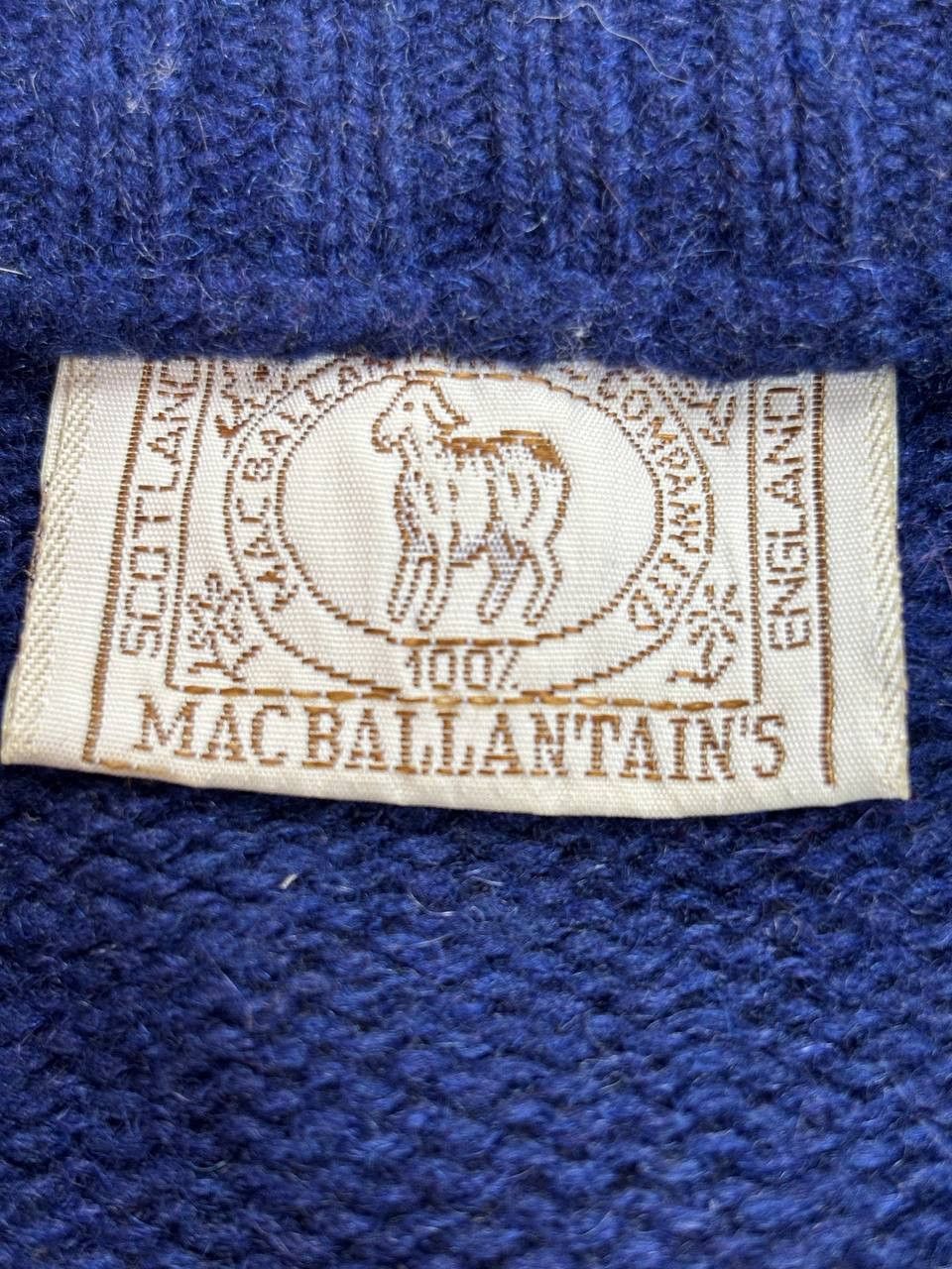 Vintage Vintage MacBallantain's 100% Wool Plaid Sweater Blue Size US L / EU 52-54 / 3 - 8 Thumbnail