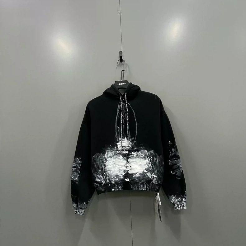 Balenciaga Tech-Feel Printed Fleece Hoodie