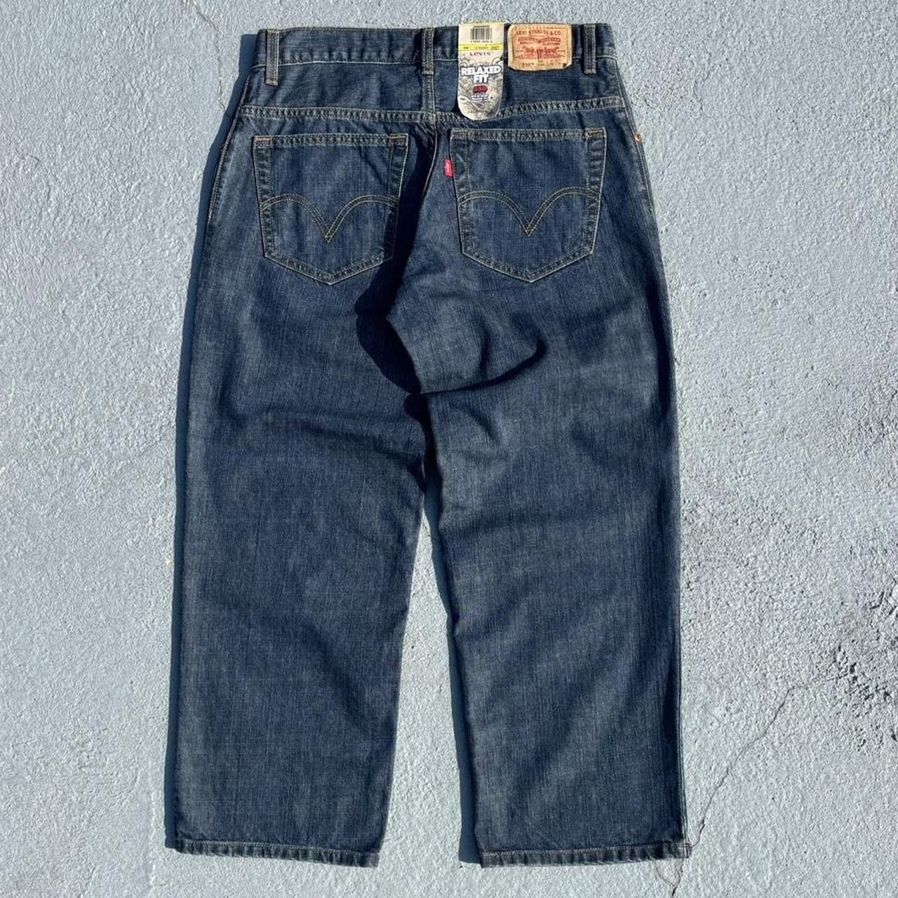 Levi's Deadstock Y2K Levi’s 550 Dark Blue Husky Jeans. Size US 32 / EU 48 - 1 Thumbnail