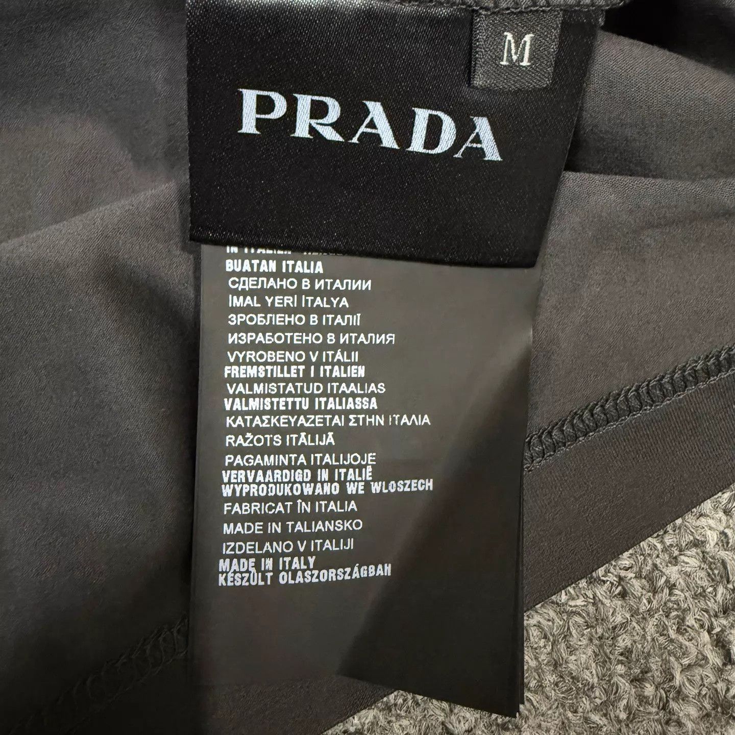Prada Prada Black Gray Colorblock Pocket Short Sleeve M Size US M / EU 48-50 / 2 - 4 Thumbnail