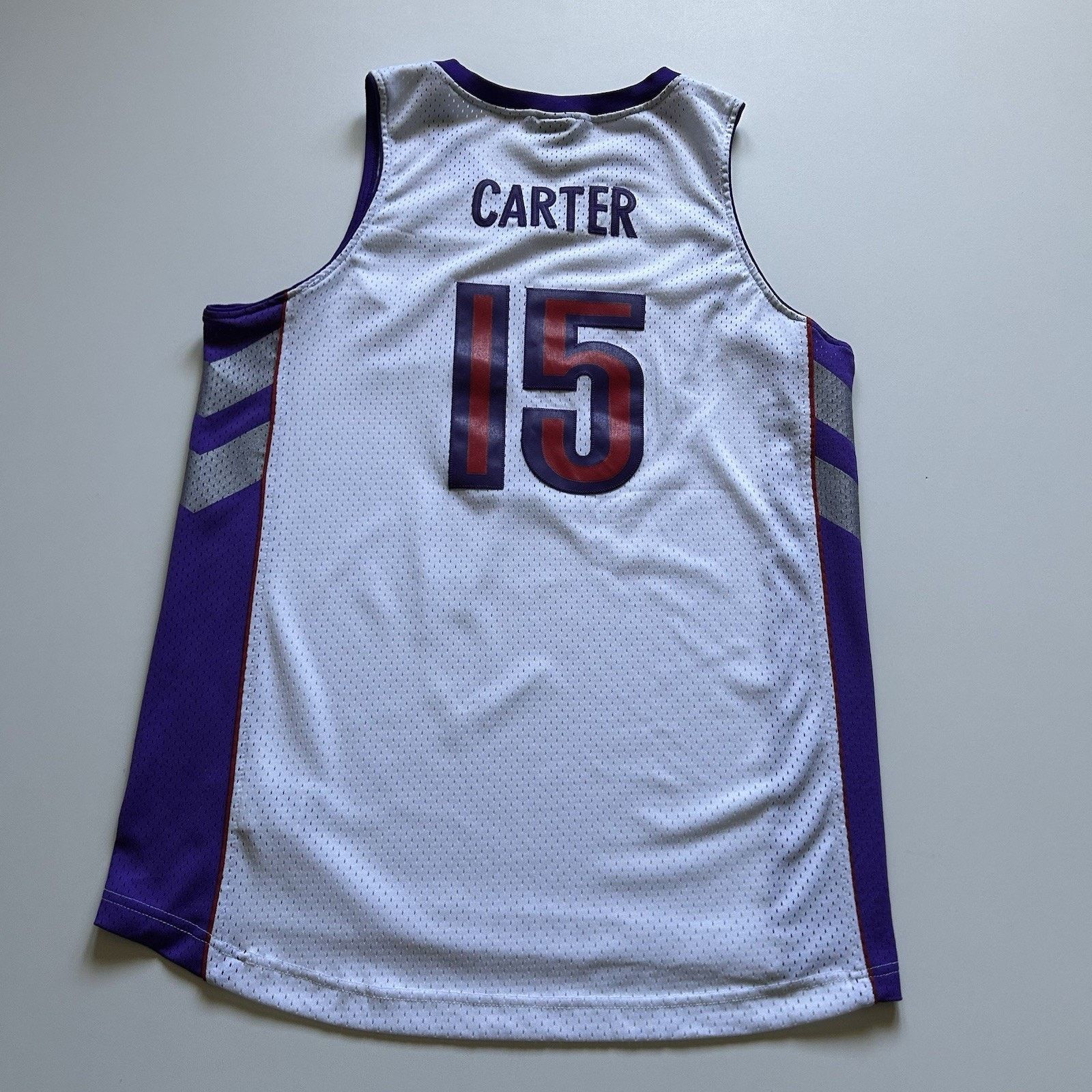 Vintage Nike Toronto Raptors Vince Carter Jersey White Large