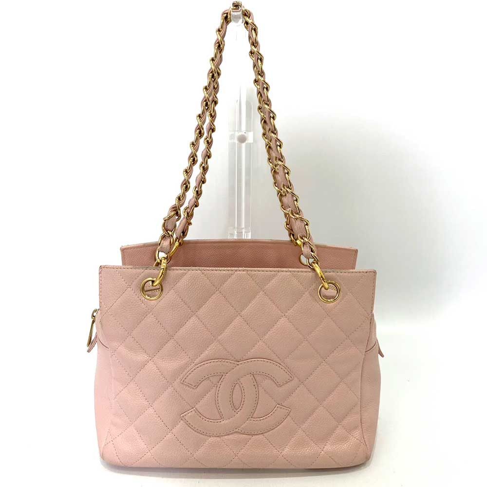 Chanel Chanel Chanel Caviar Skin Matelasse Chain Tote Bag A18004 Leather Tote Bag A18004 in Very Good Condition Size ONE SIZE - 1 Thumbnail