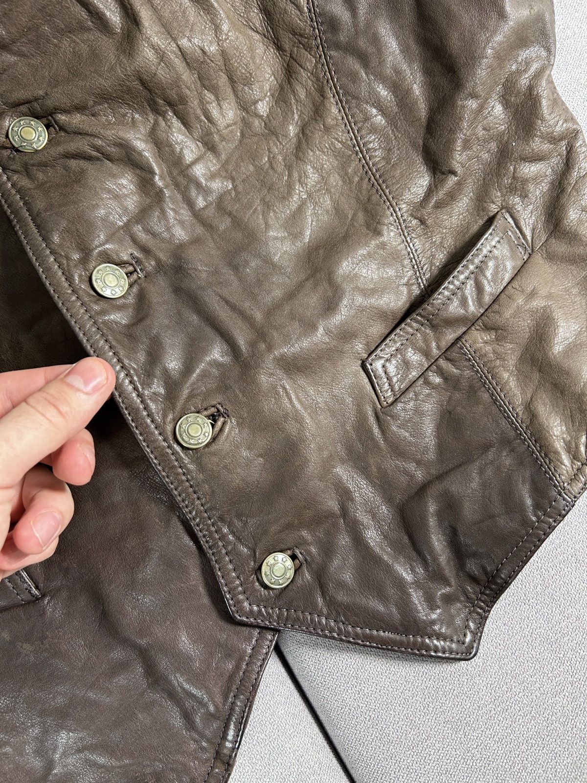Vintage Vintage Western Leather Vest 90's Size US L / EU 52-54 / 3 - 5 Thumbnail