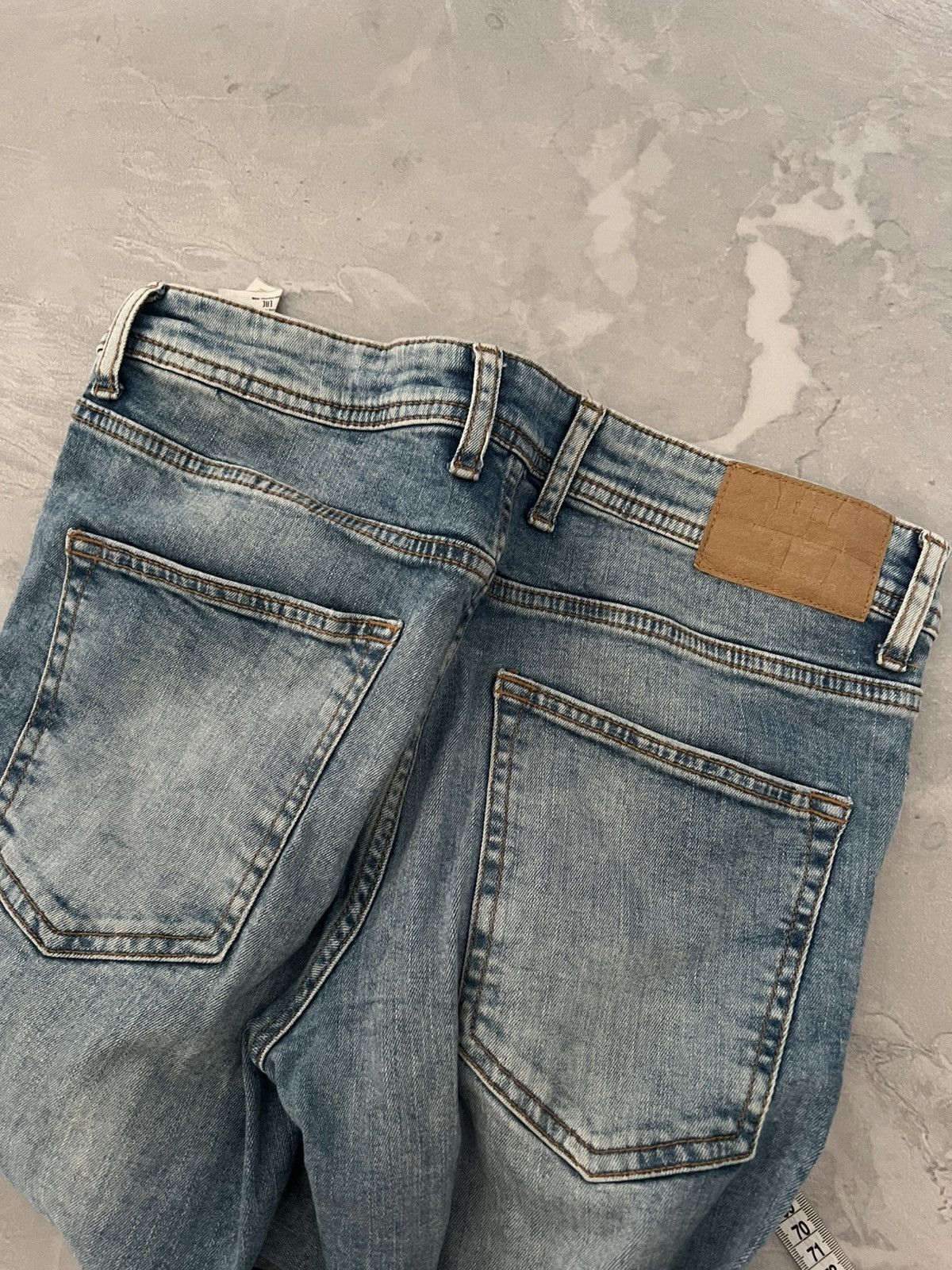 Japanese Brand Distressed Blue Relaxed Skinny Jeans / Y2K Street Style Swag Size US 30 / EU 46 - 6 Thumbnail