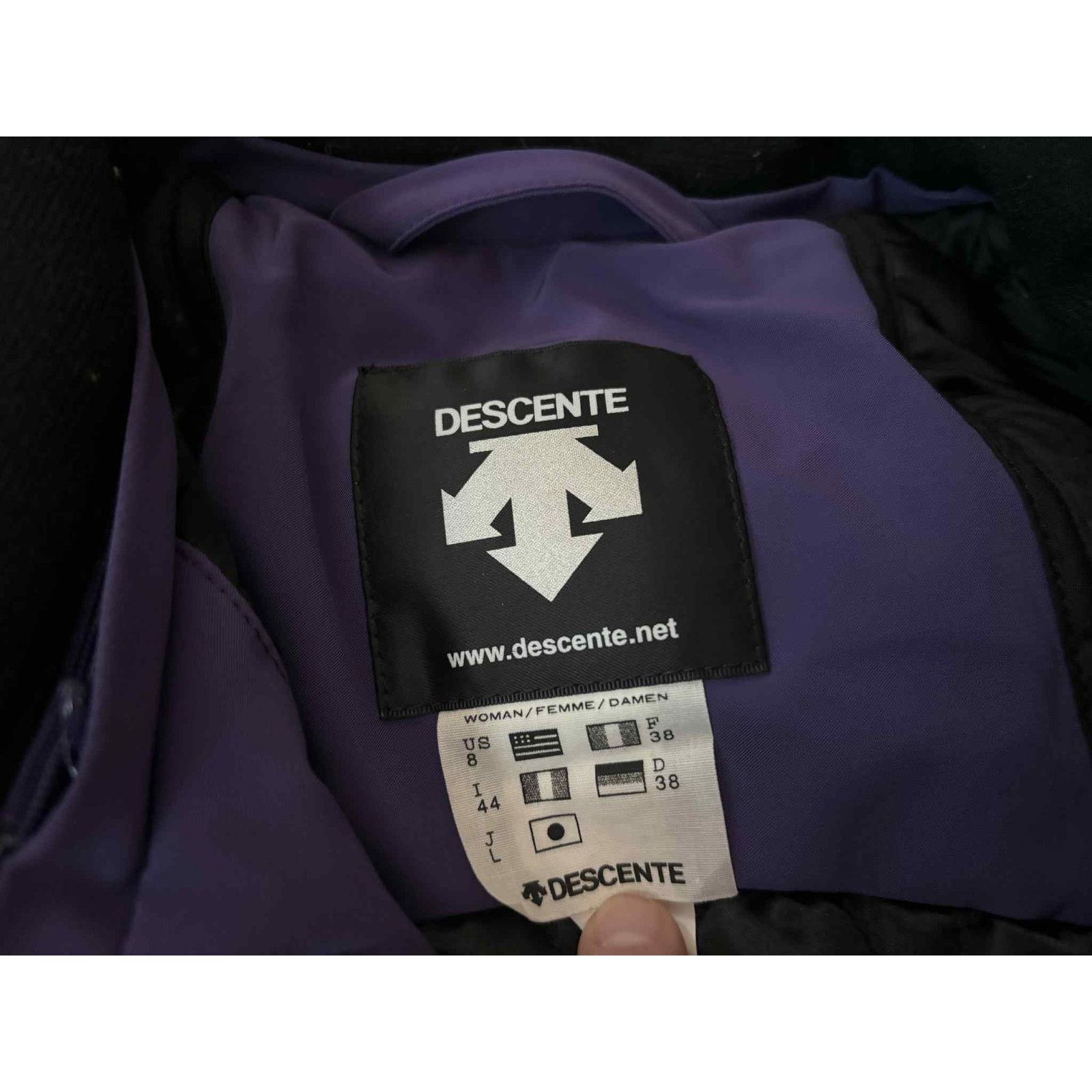 Descente Descente Zip Up Insulated Quilted Lined Ski Jacket Purple 8 Size M / US 6-8 / IT 42-44 - 9 Thumbnail