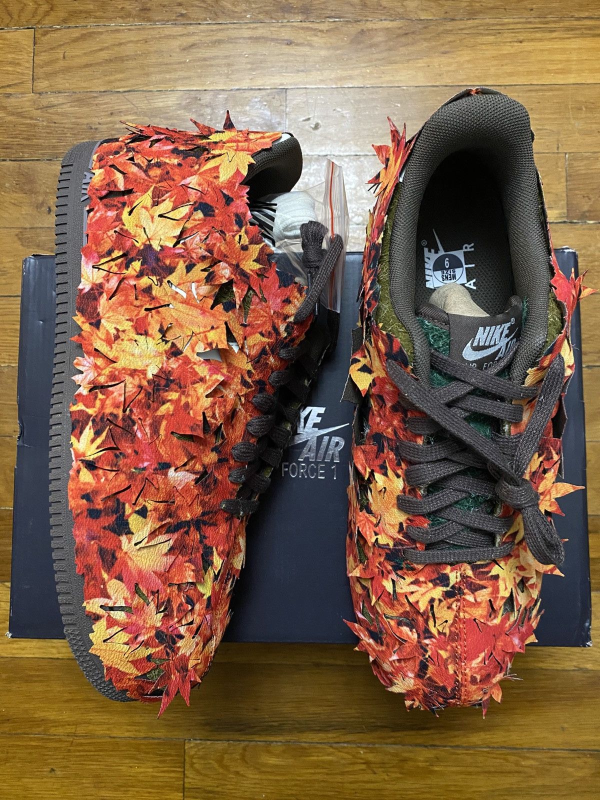 Nike Size 9 - Air Force 1 ‘07 LX Leaf Camo Olive Flak Men’s Size US 9 / EU 42 - 1 Thumbnail