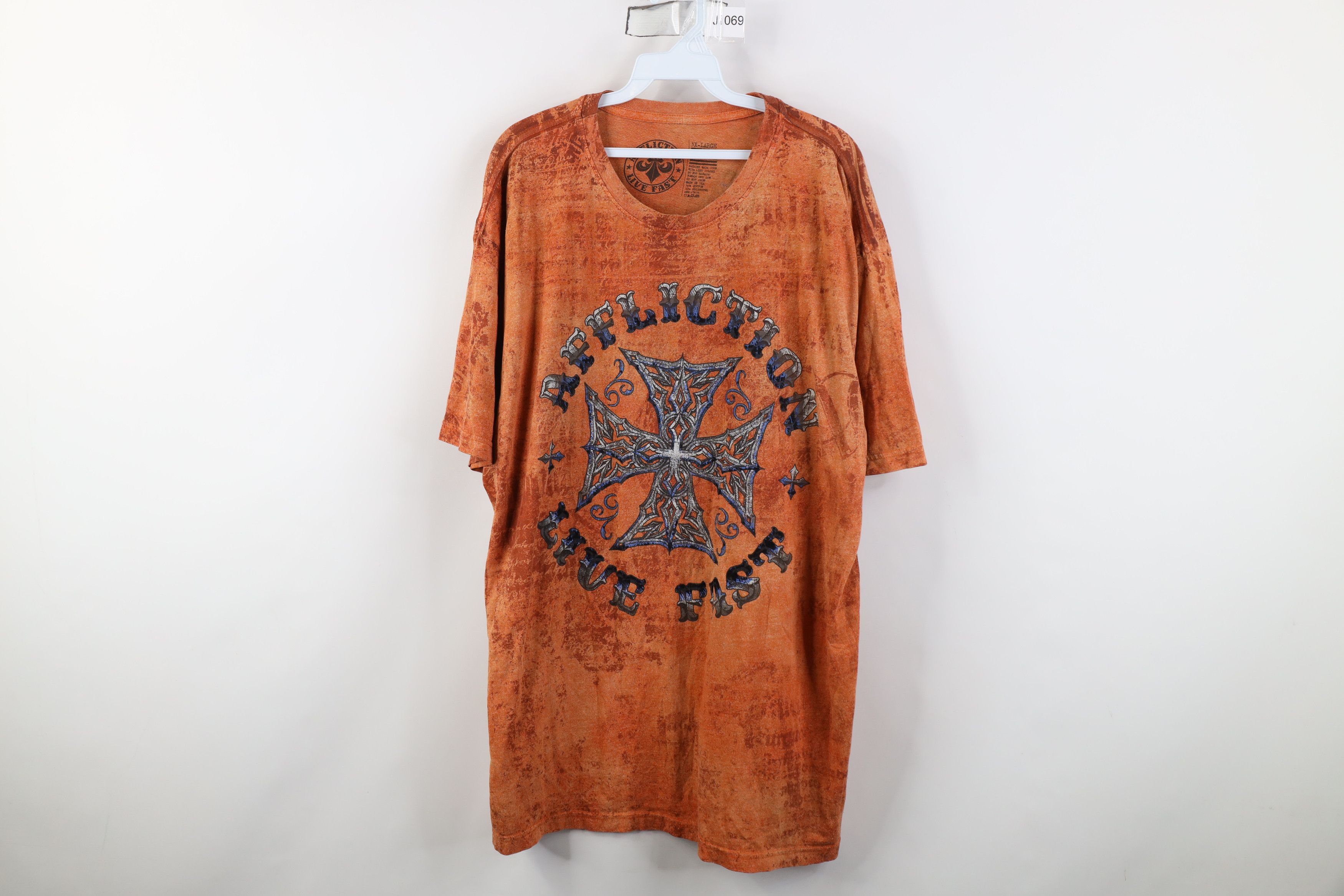 Affliction Vintage Y2K Affliction Cross UFC MMA Fighting T-Shirt USA Size US XXL / EU 58 / 5 - 1 Thumbnail