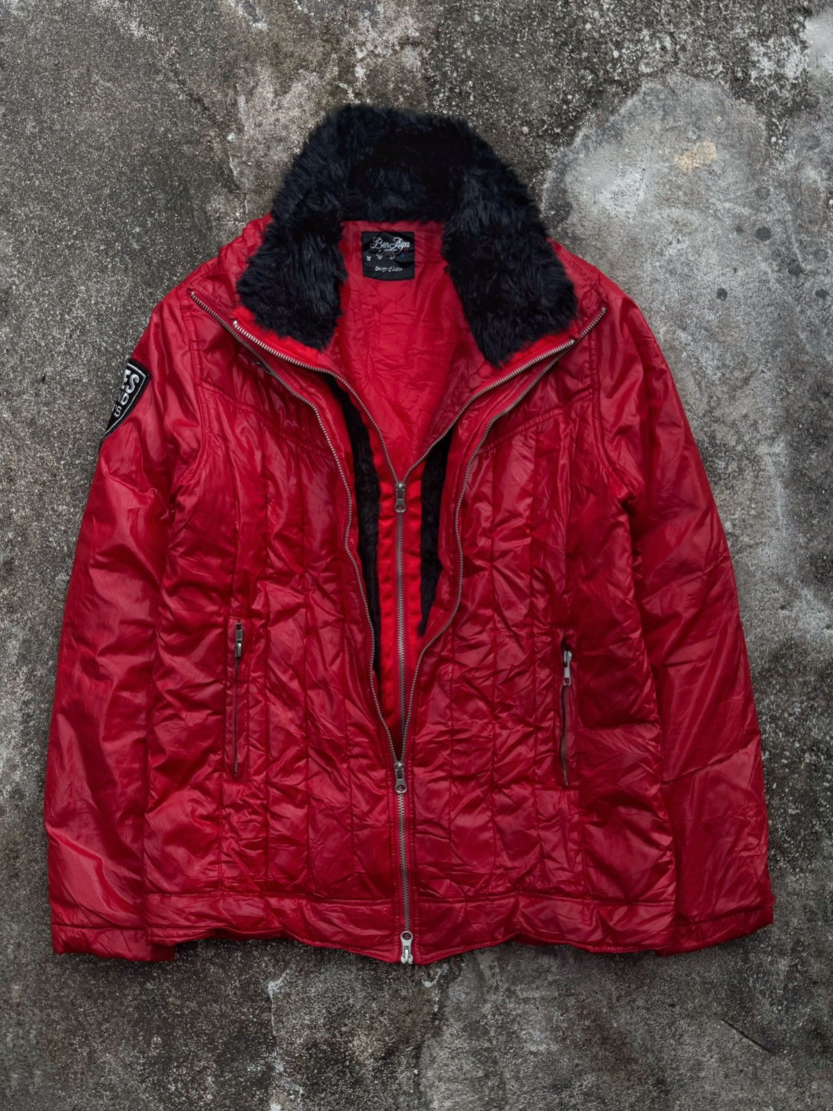 Hysteric Glamour × Japanese Brand × Le Grande Bleu (L.G.B.) FAUX FUR DOUBLE LAYERS PUFFER JACKET GOTHIC JAPANESE Size US M / EU 48-50 / 2 - 2 Thumbnail