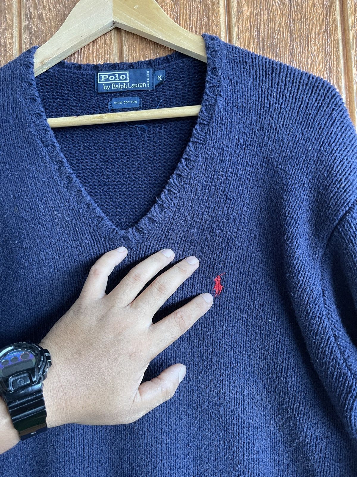 Polo Ralph Lauren Last Drop🔥Rare🔥Vintage Polo Ralph Laurent Sweat Knit Shirt Size US L / EU 52-54 / 3 - 7 Thumbnail