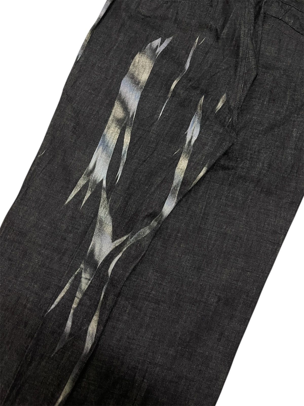 If Six Was Nine Japanese Addmake Abstract Painted Splash Art Jeans Size US 35 - 8 Thumbnail