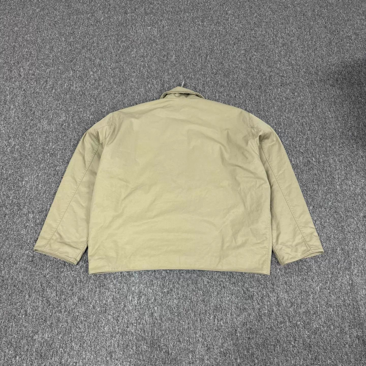 Balenciaga Balenciaga Khaki Oversized Collar Work Jacket S Size S / US 4 / IT 40 - 2 Thumbnail