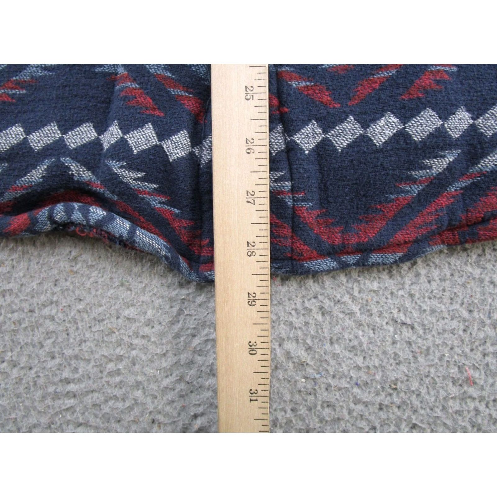 CO Outback Trading Co Brianna Aztec Southwestern Cotton Shacket Jacket Shirt L Multicolor Geometric Denim? Size L / US 10 / IT 46 - 6 Thumbnail