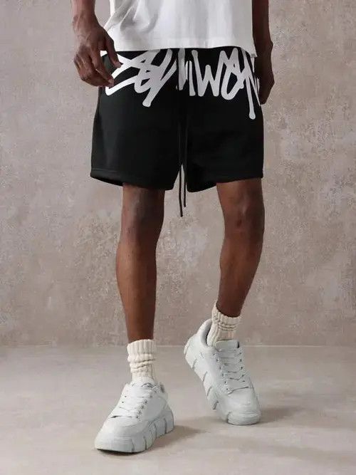 Other Fujisawa x Aida Graphic DRIP Y2k Shorts drill Size US 32 / EU 48 - 1 Thumbnail