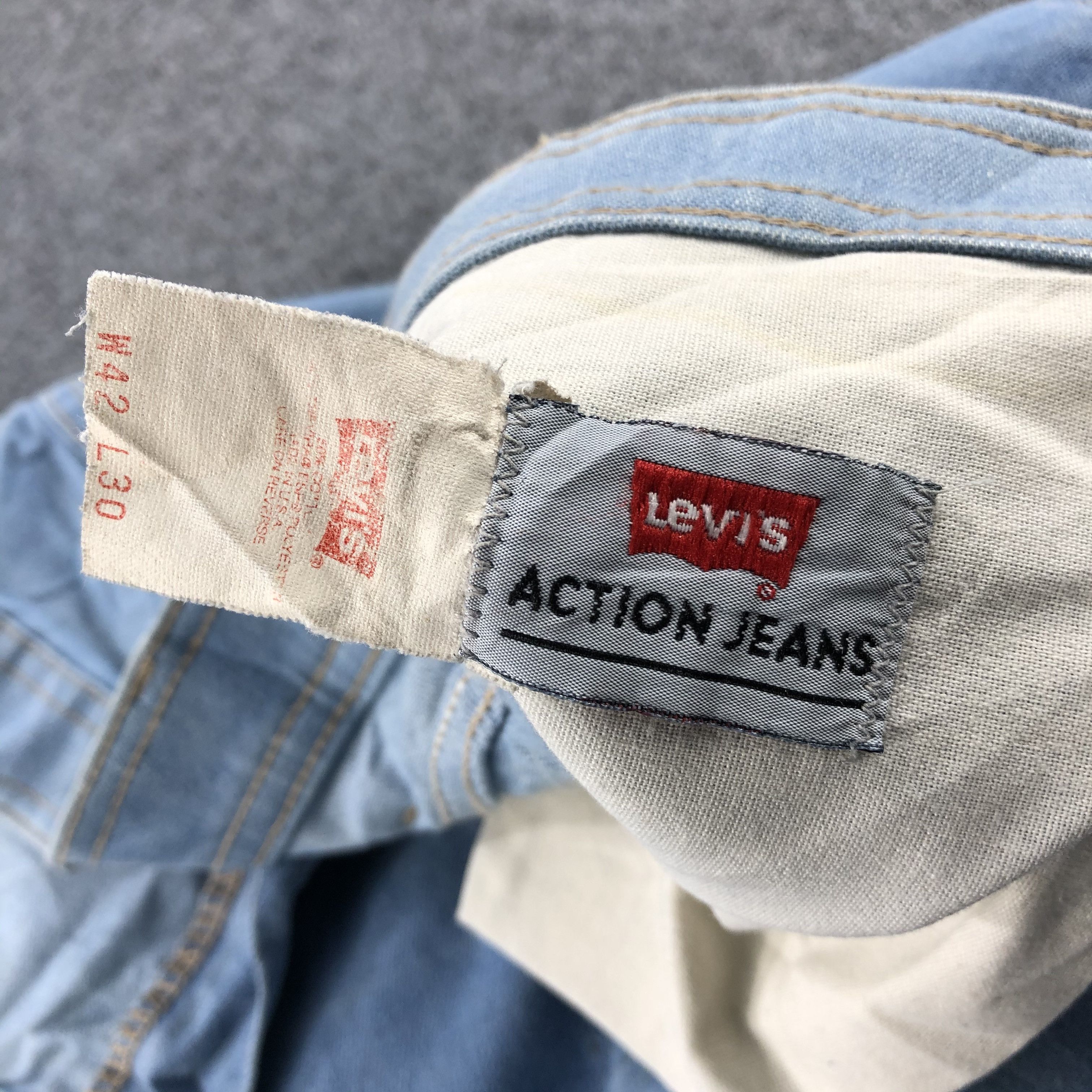 Levi's Vintage Light Wash Levis Jeans-J2176 Size US 40 / EU 56 - 11 Thumbnail