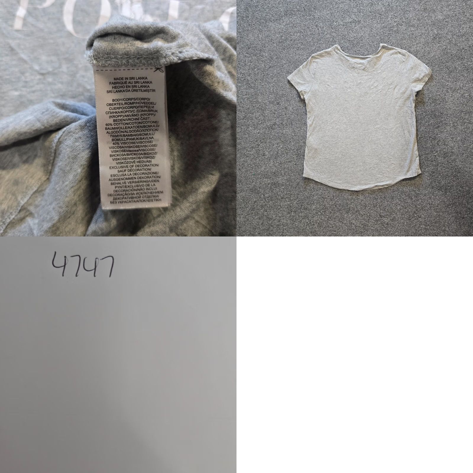 Vintage Polo Top Women XS Gray Logo Short Sleeve Crew Neck Capsule Basic Tee Shirt Size XS / US 0-2 / IT 36-38 - 8 Thumbnail