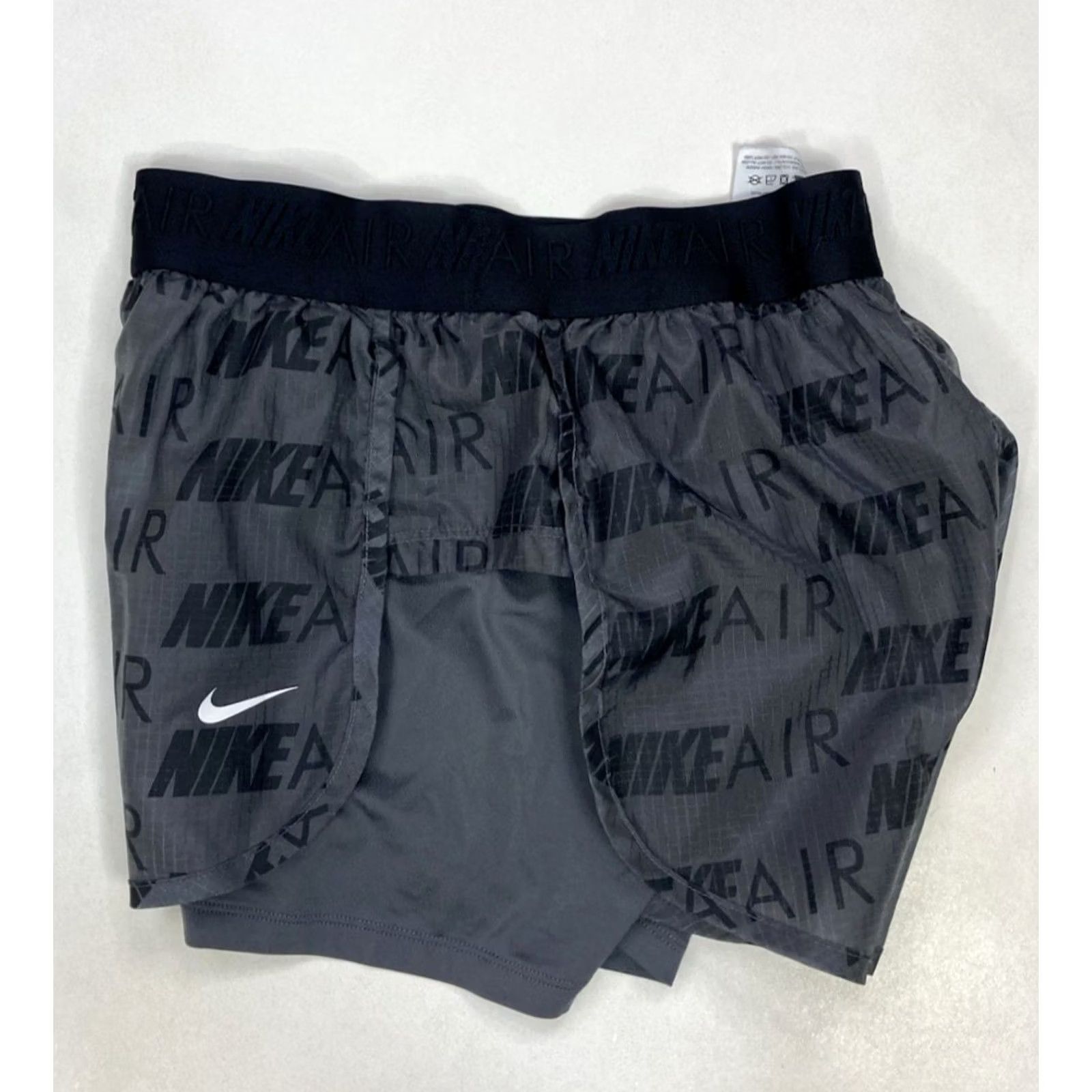 Nike Nike Air 2-in-1 Running Shorts Women XS Gray Black CT7366 021 Size 26" / US 2 / IT 38 - 4 Thumbnail