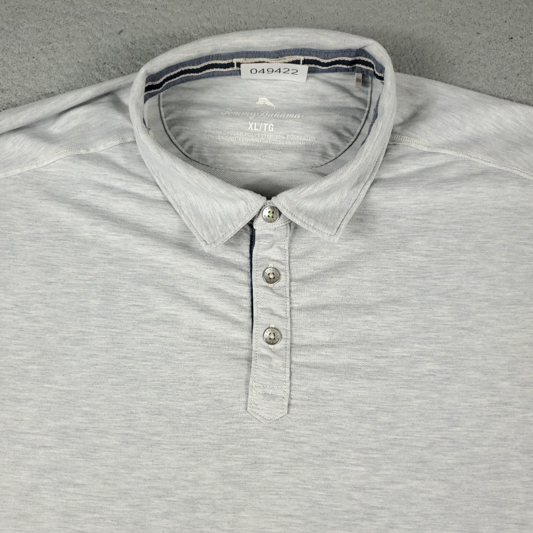 Tommy Bahama Tommy Bahama Polo Shirt Mens XL Gray Casual Short Sleeve Shirt Colar Button Front Logo Classic American Preppy 90s Theme Mens XL Gray Shop Now Size US XL / EU 56 / 4 - 2 Thumbnail