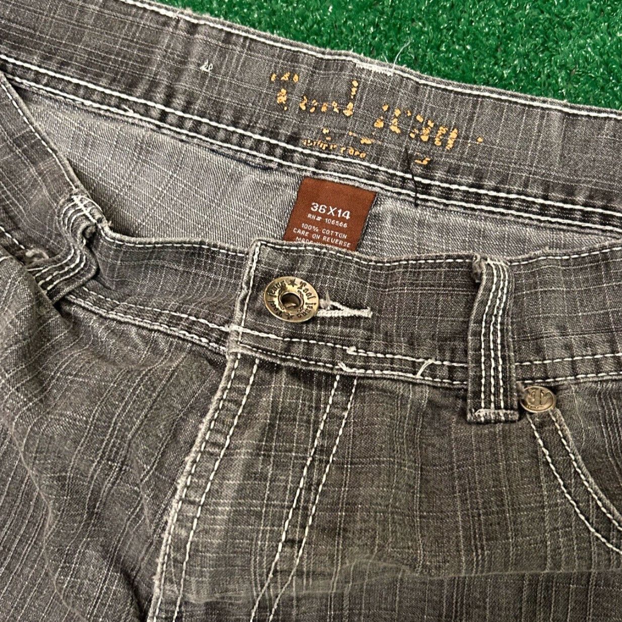 Vintage VINTAGE Y2K Tool Jean Baggy Hip Hop Skater Grunge Jeans Shorts Men 36 Jorts JNCO Jinzu Gray Dark Pockets Brand Baseline Size US 36 / EU 52 - 3 Thumbnail
