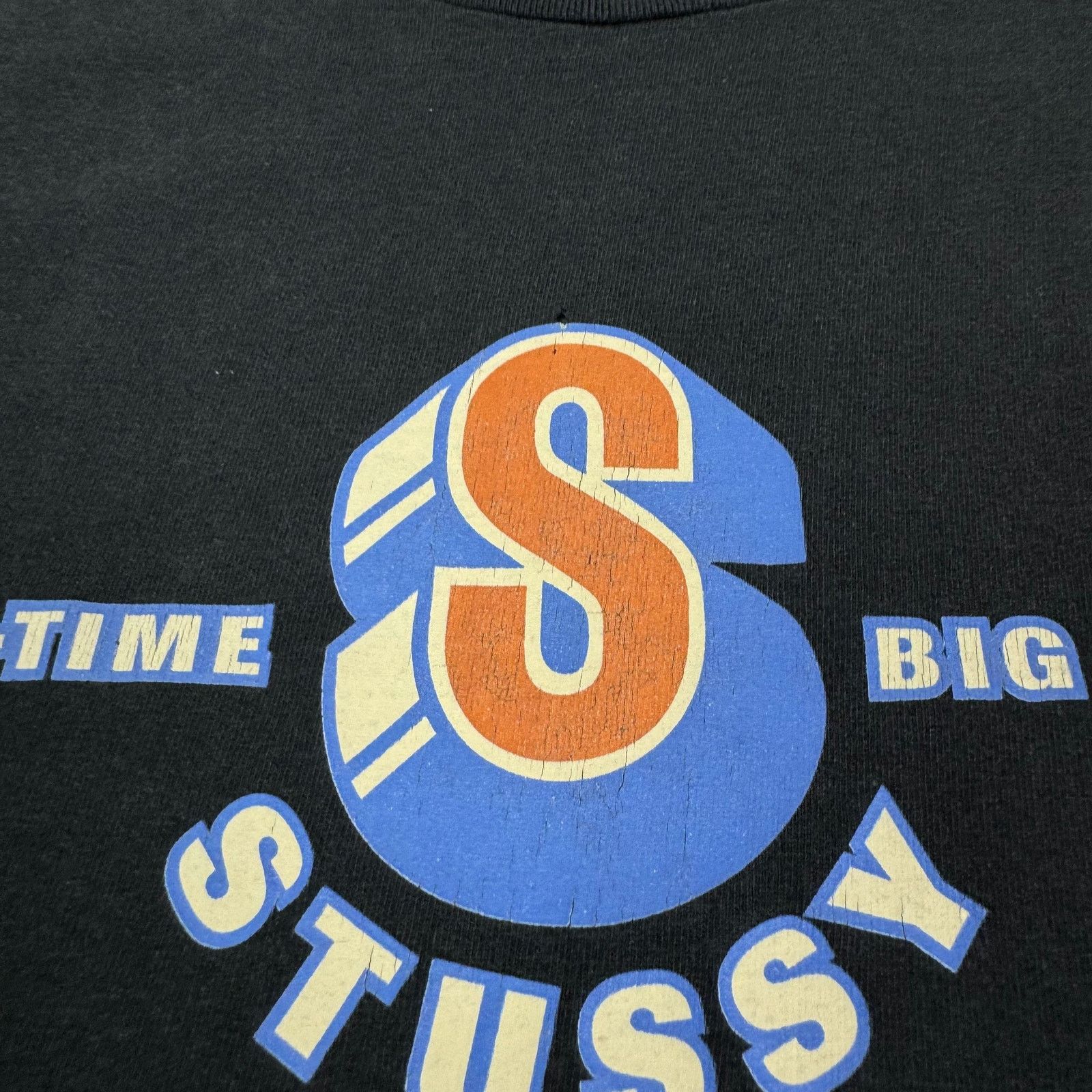 Stussy Stussy Men Black Cotton All Time Big Game Pullover T-Shirt S Size US S / EU 44-46 / 1 - 4 Thumbnail
