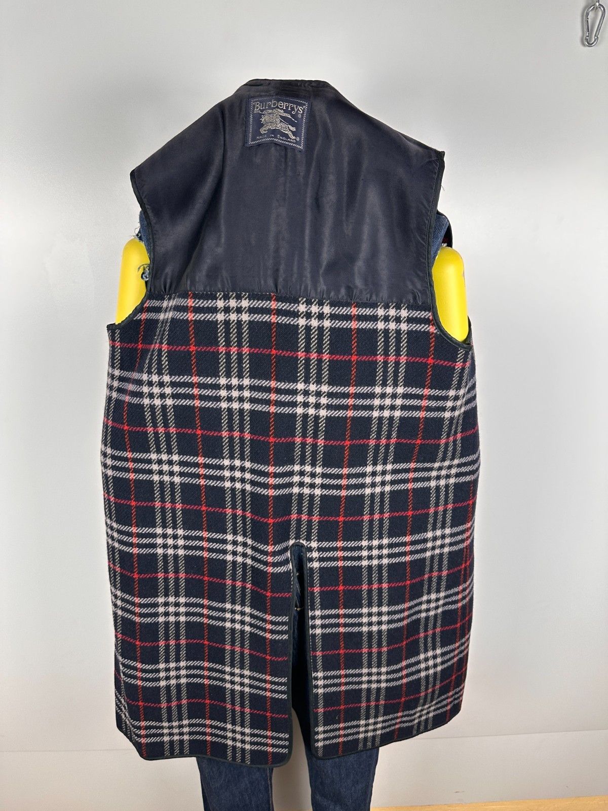 Burberry Burberry's Sleeveless Coat Jacket Lining Wool Blue Sz 50 Size US M / EU 48-50 / 2 - 8 Thumbnail