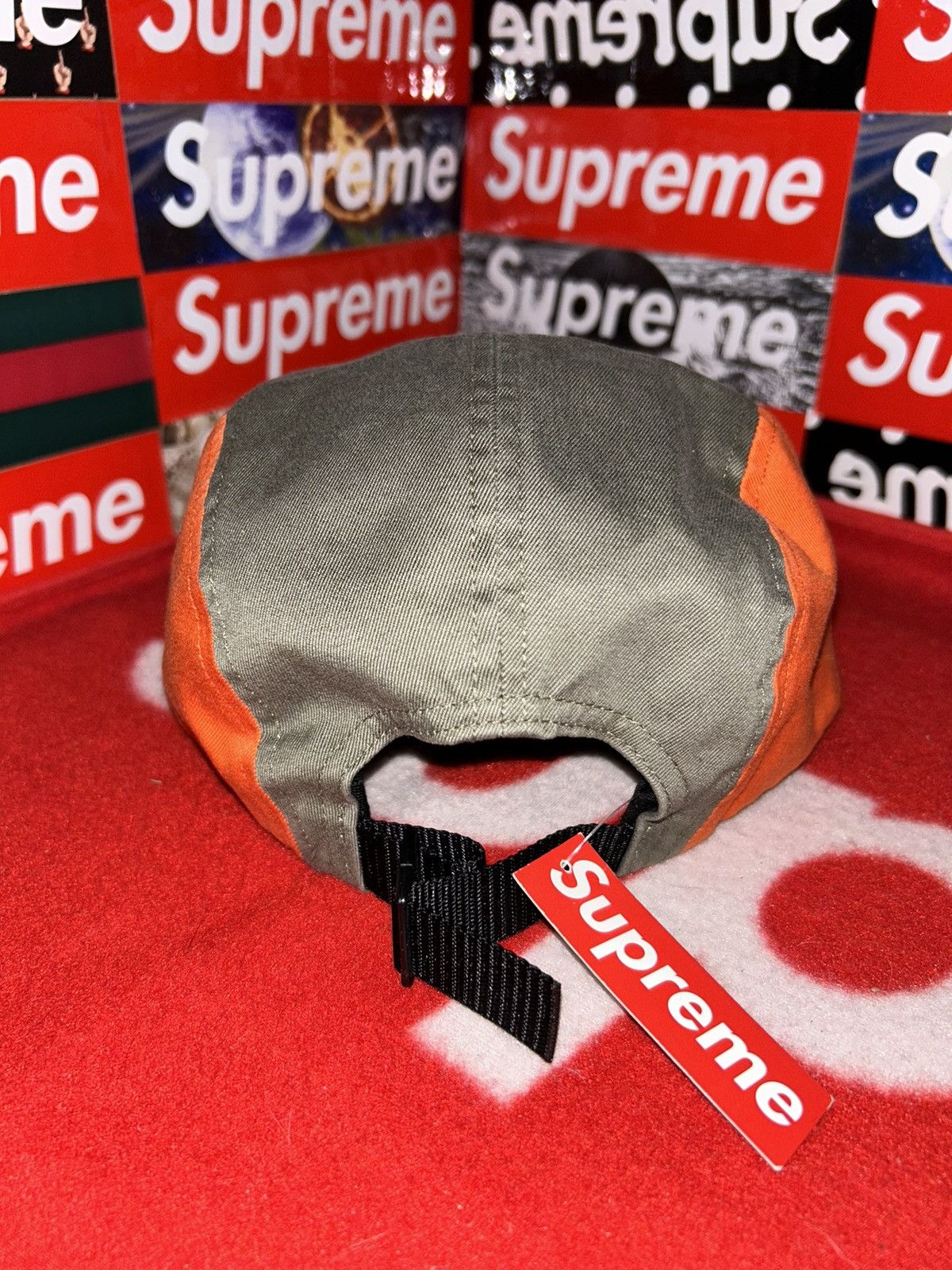 Supreme Supreme Contrast Panel Camp Cap Orange FW18 NEW WITH TAGS Size ONE SIZE - 4 Thumbnail