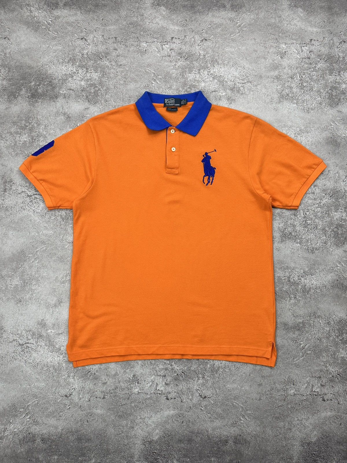 Polo Ralph Lauren Vintage Polo Ralph Lauren T-Shirt Orange Blue Gently Used Size US XL / EU 56 / 4 - 1 Thumbnail